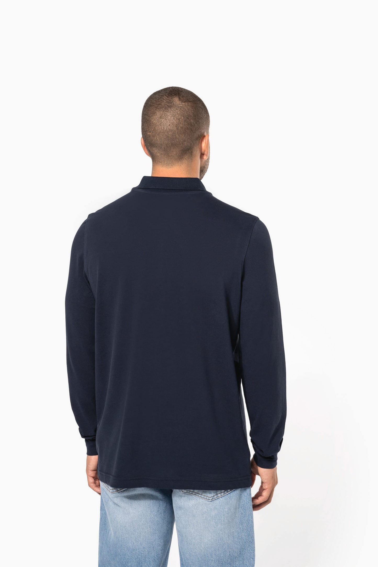 K256C - Polo piqué uomo manica lunga