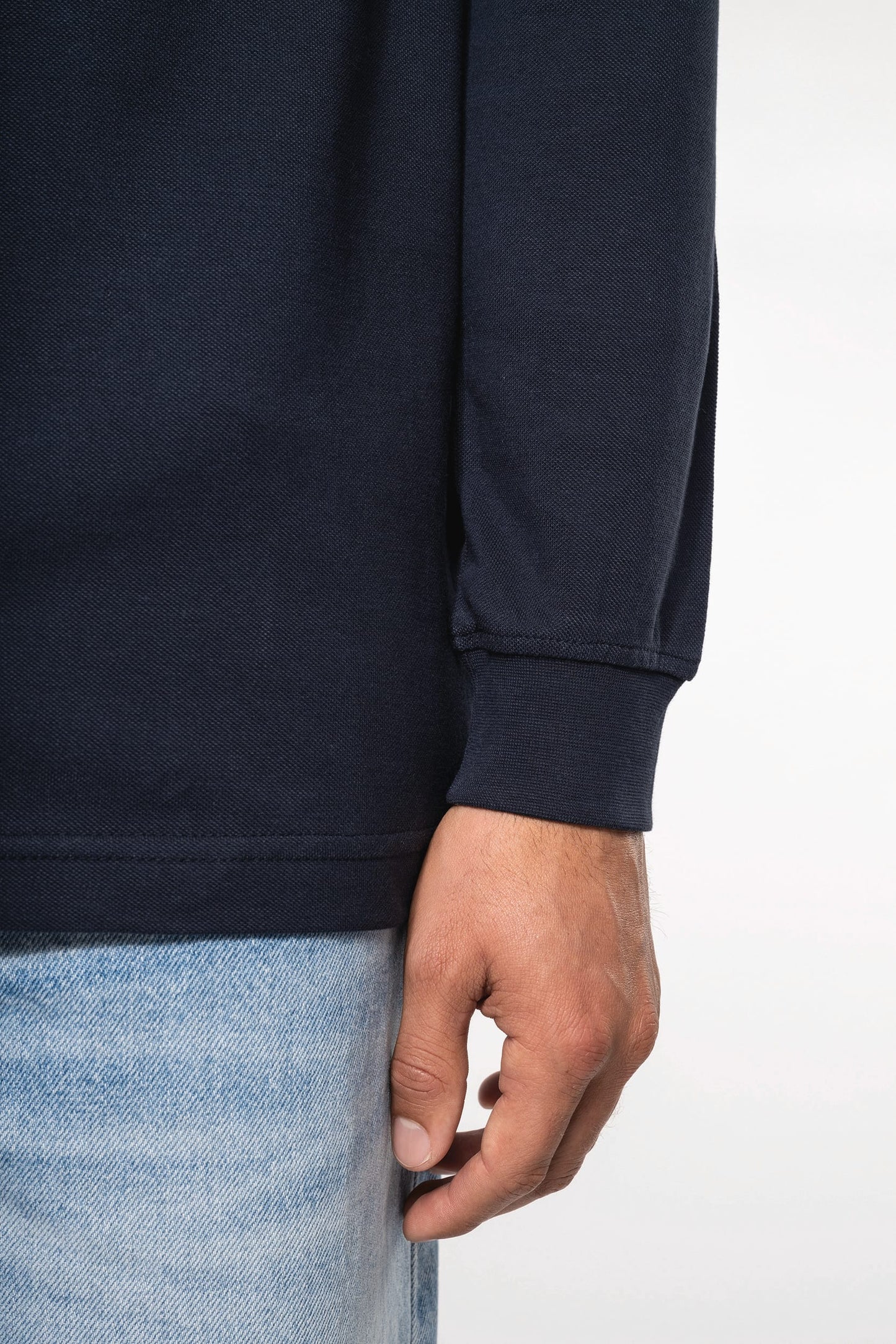 K256C - Polo piqué uomo manica lunga