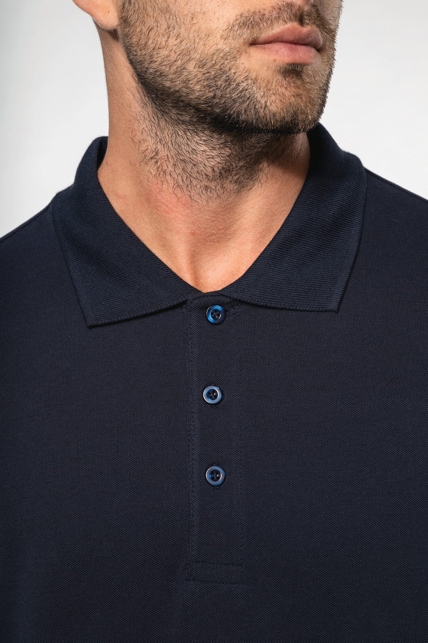 K256C - Polo piqué uomo manica lunga