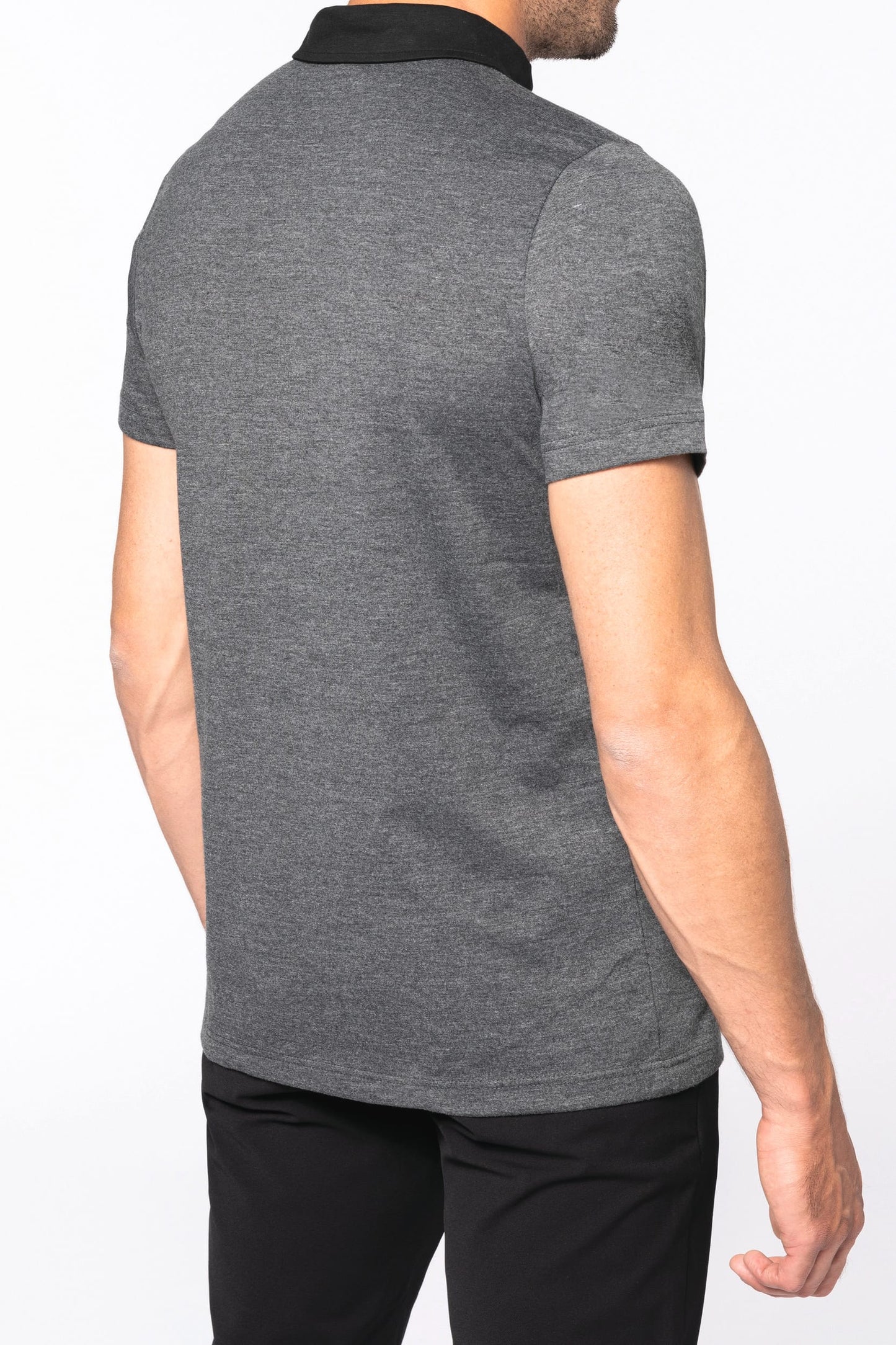 K260 - Polo jersey uomo bicolore