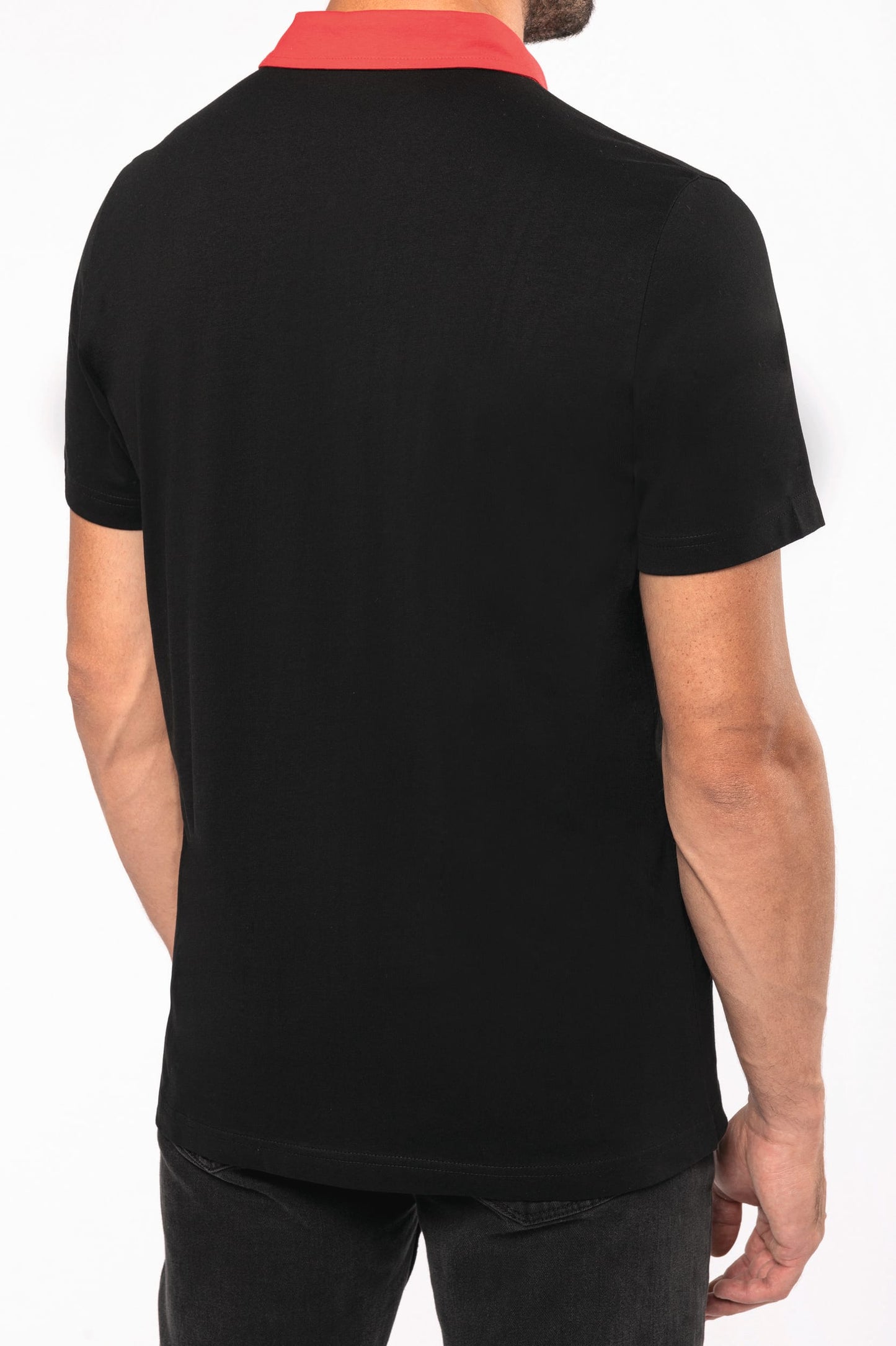 K260 - Polo jersey uomo bicolore