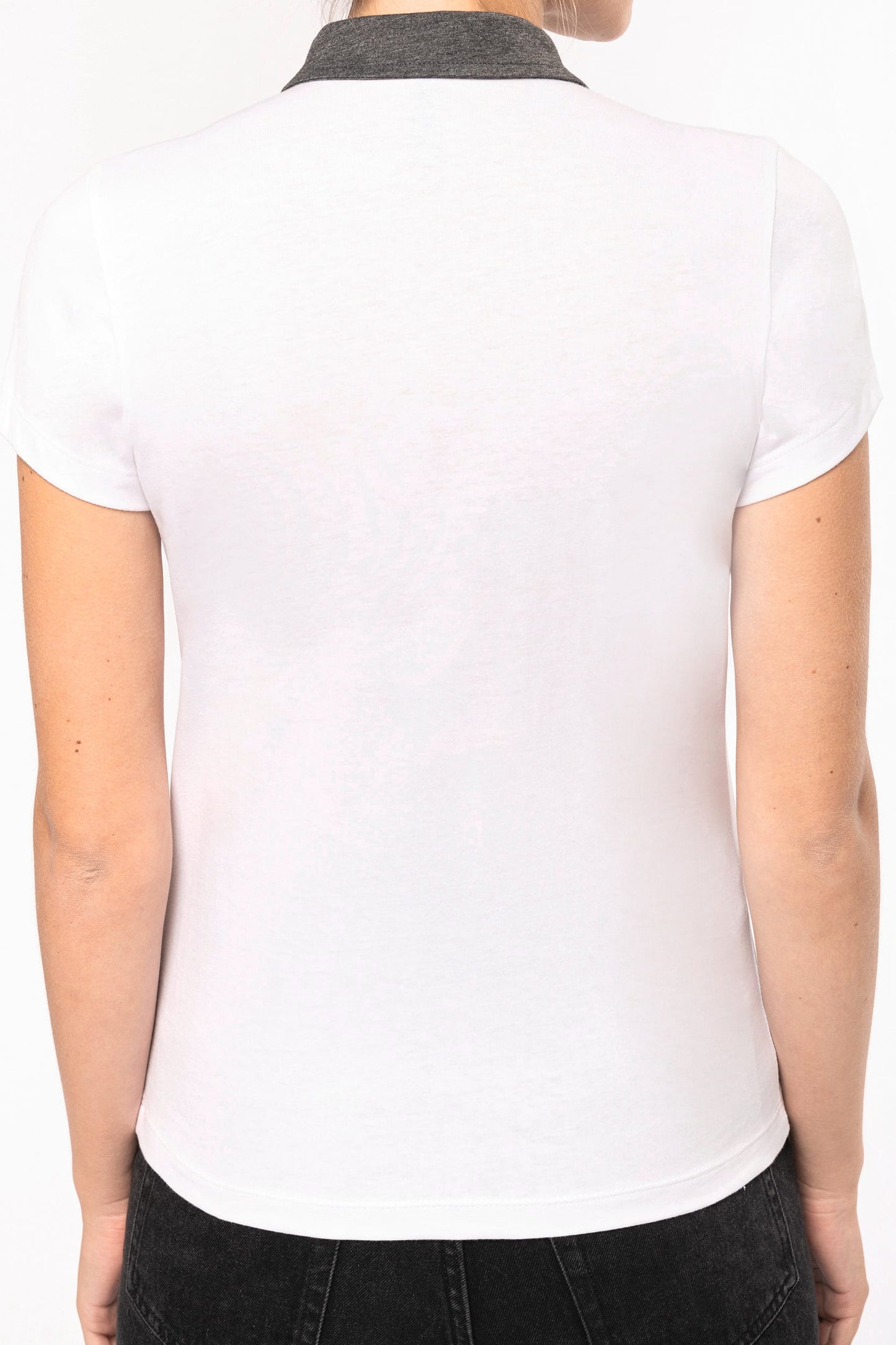 K261 - Polo jersey donna bicolore