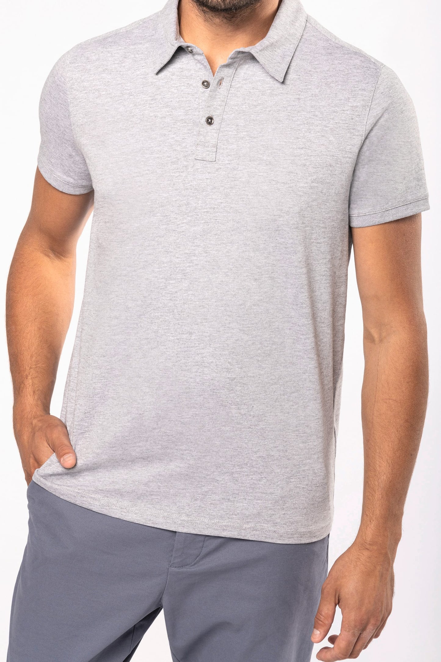 K262 - Polo jersey uomo manica corta