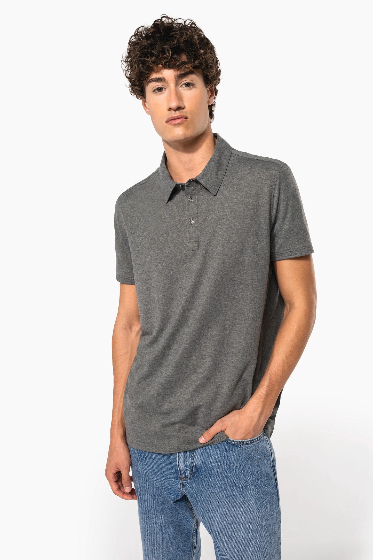K262 - Polo jersey uomo manica corta