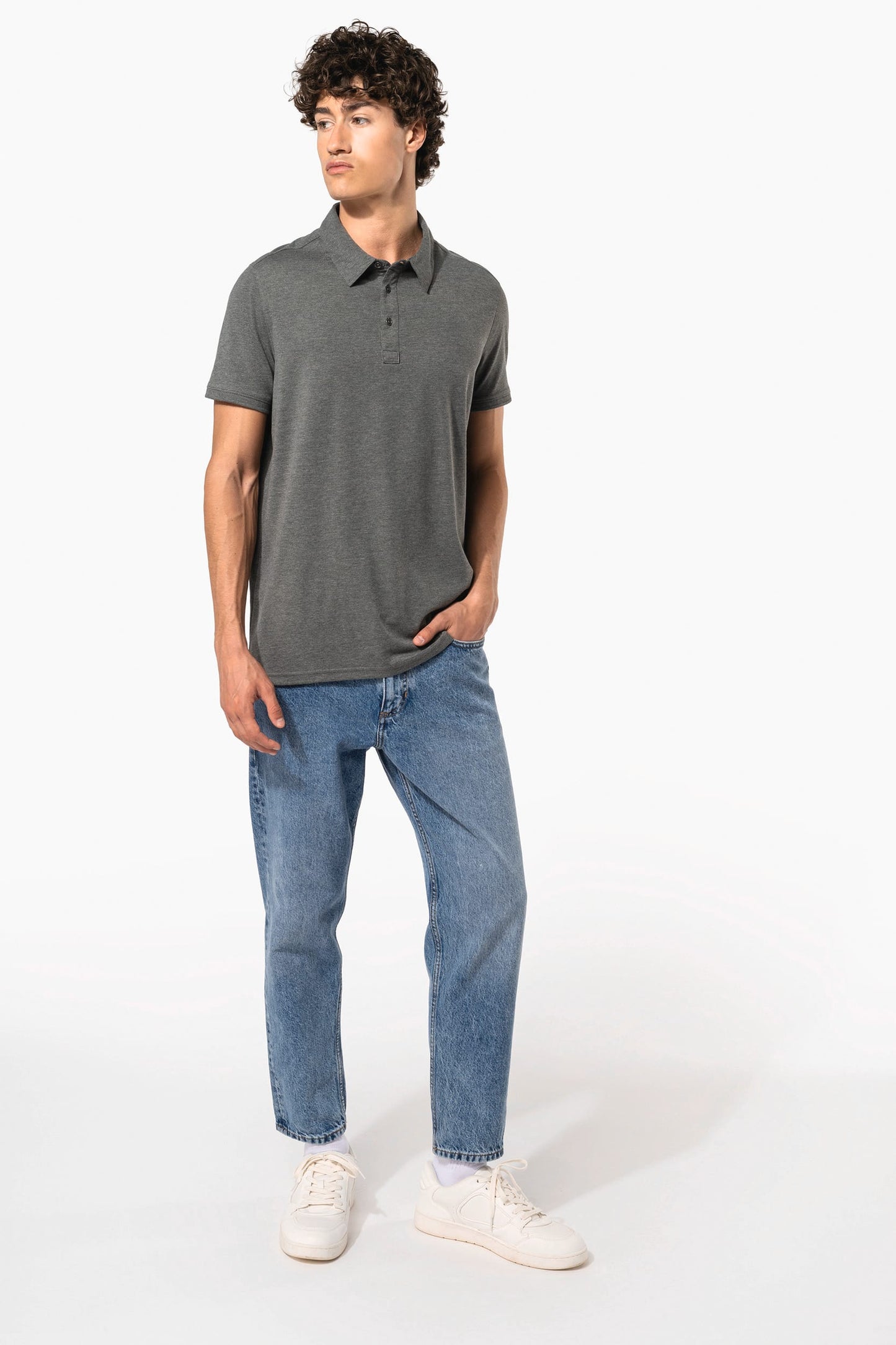 K262 - Polo jersey uomo manica corta