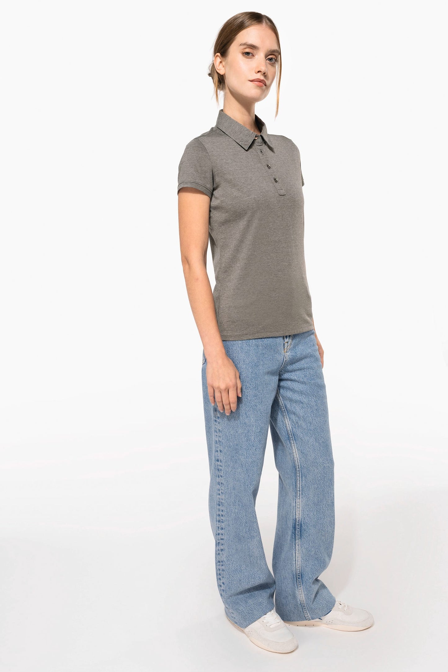 K263 - Polo jersey donna manica corta
