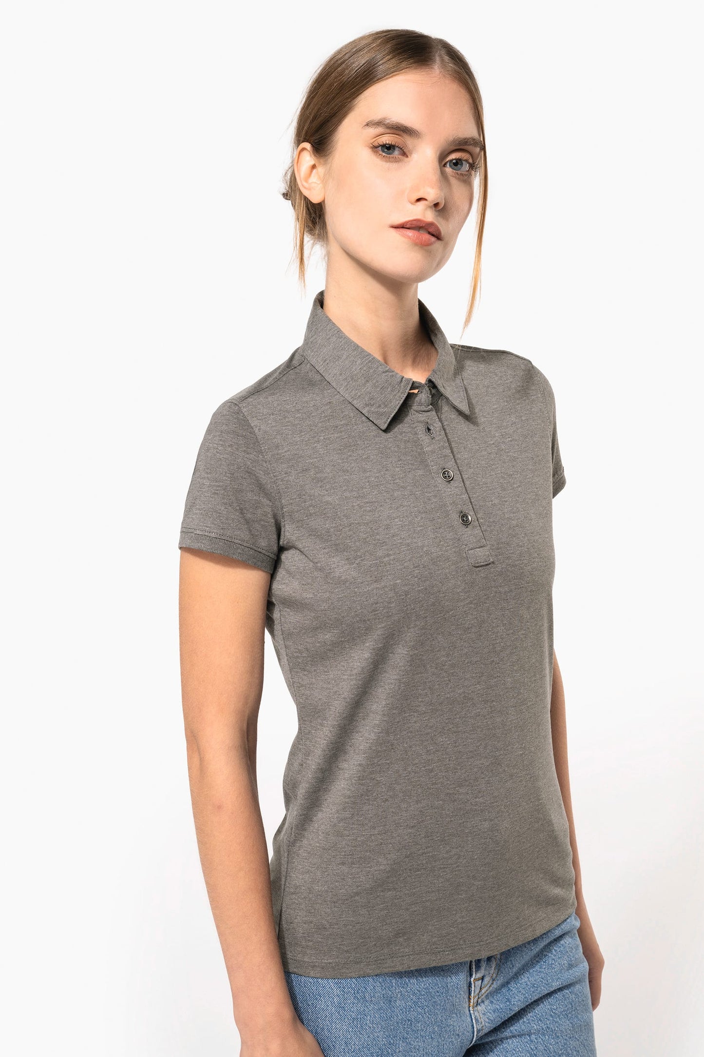 K263 - Polo jersey donna manica corta