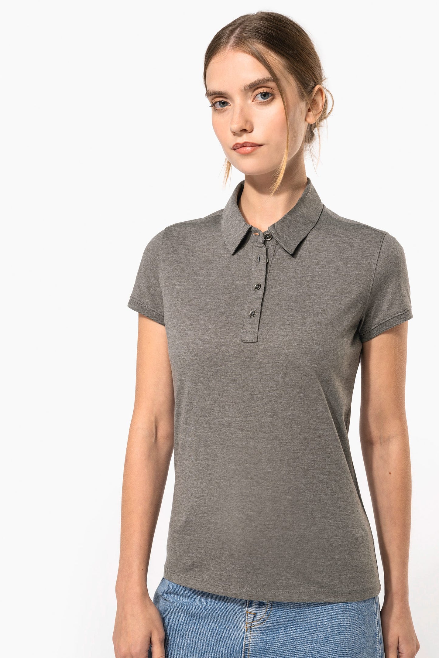 K263 - Polo jersey donna manica corta