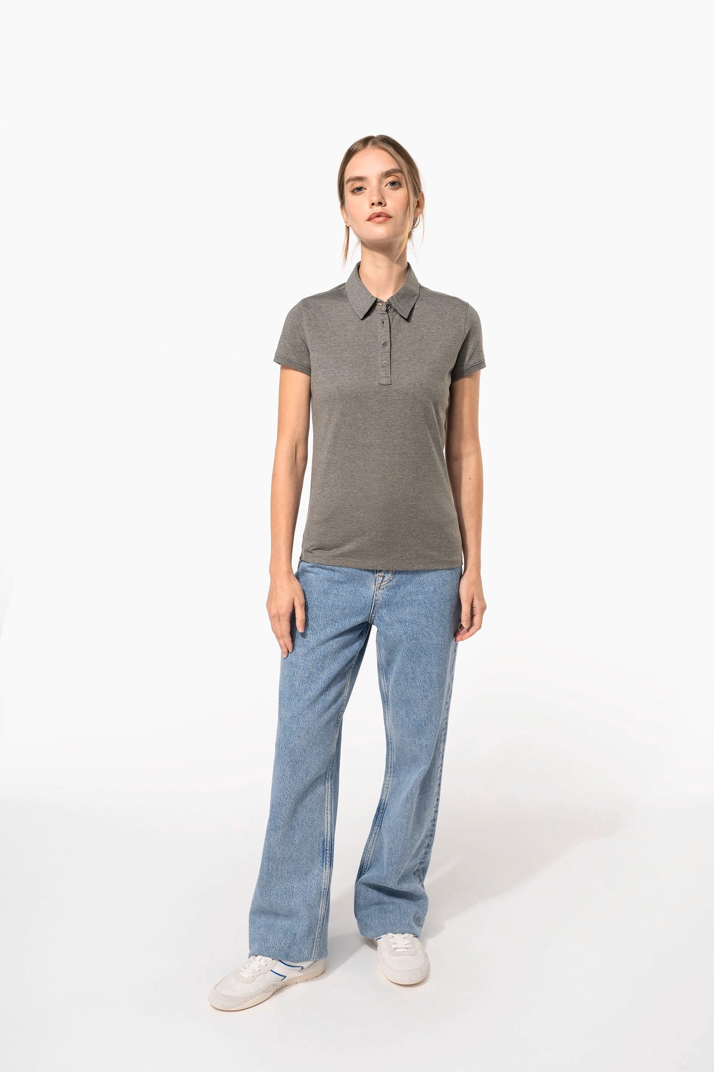 K263 - Polo jersey donna manica corta