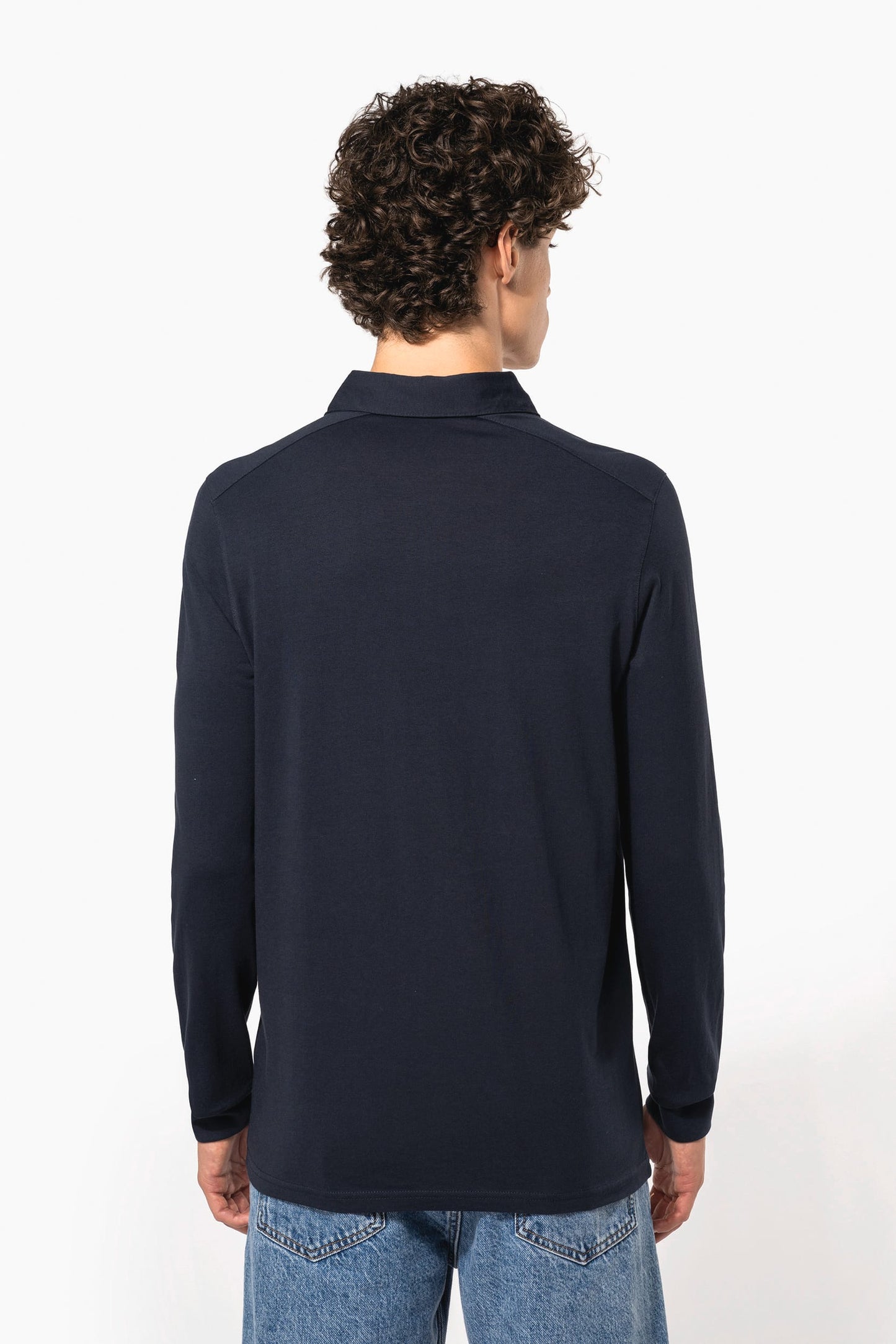K264 - Polo jersey uomo manica lunga