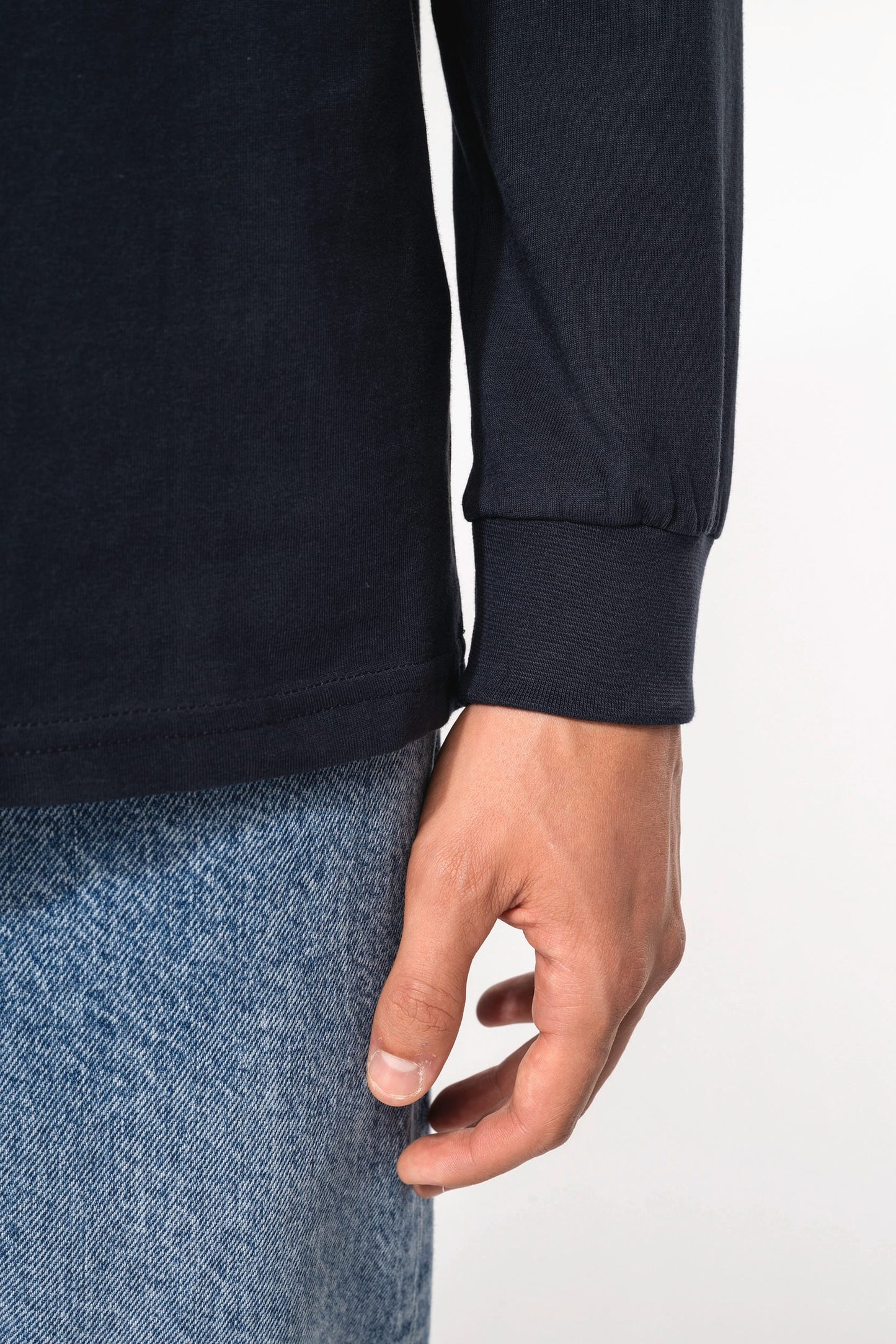 K264 - Polo jersey uomo manica lunga