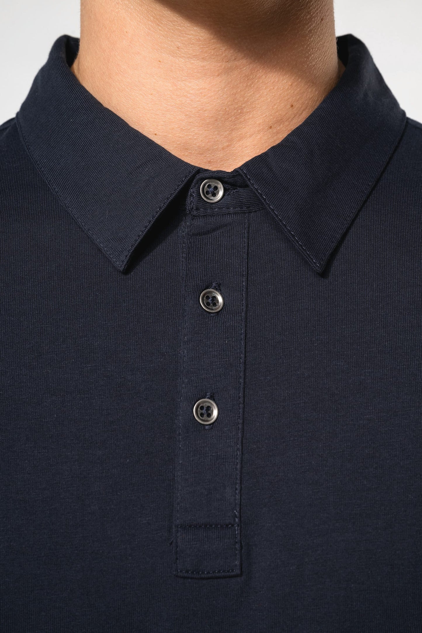 K264 - Polo jersey uomo manica lunga