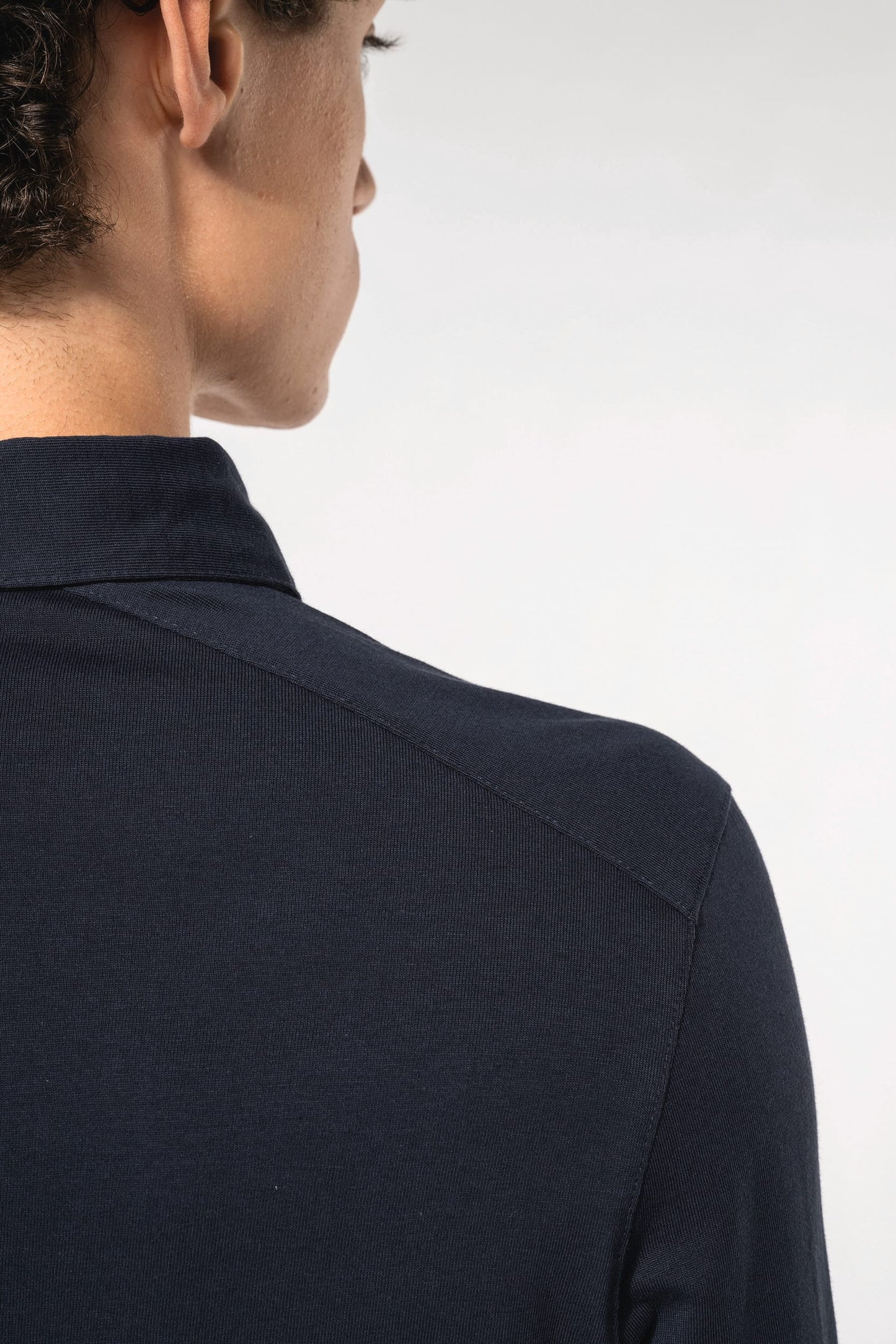 K264 - Polo jersey uomo manica lunga