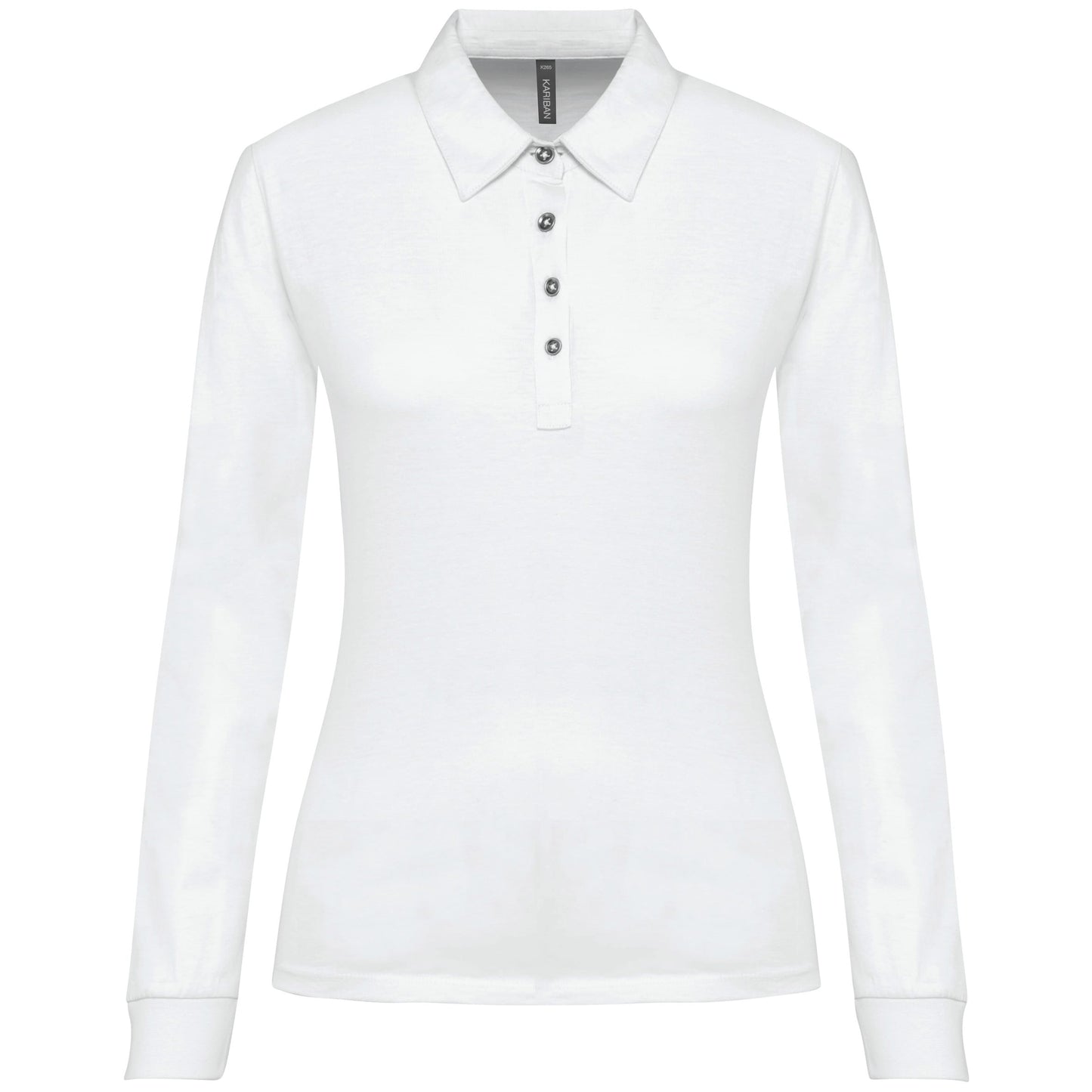 K265 - Polo jersey donna manica lunga