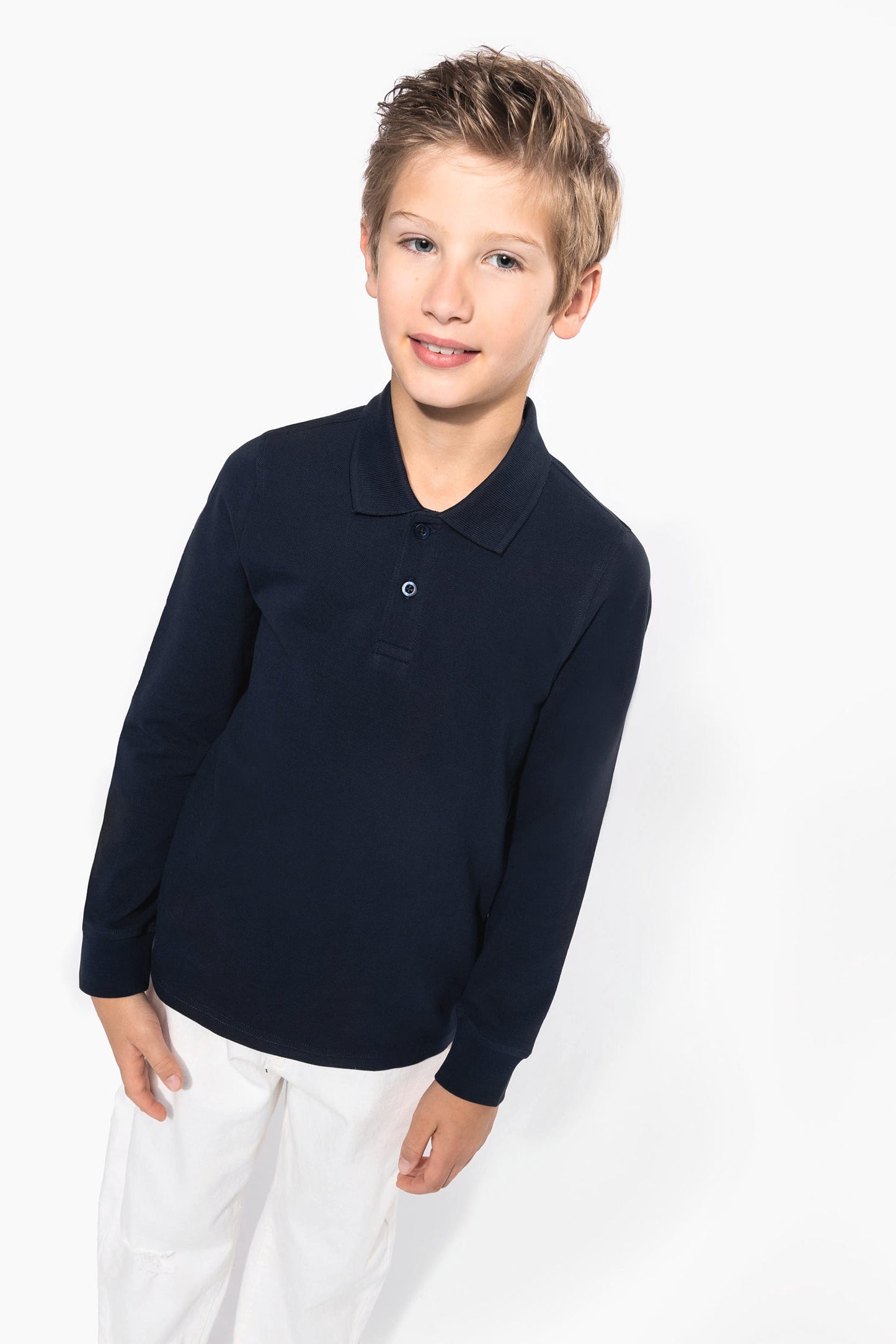K269 - Polo bambino maniche lunghe