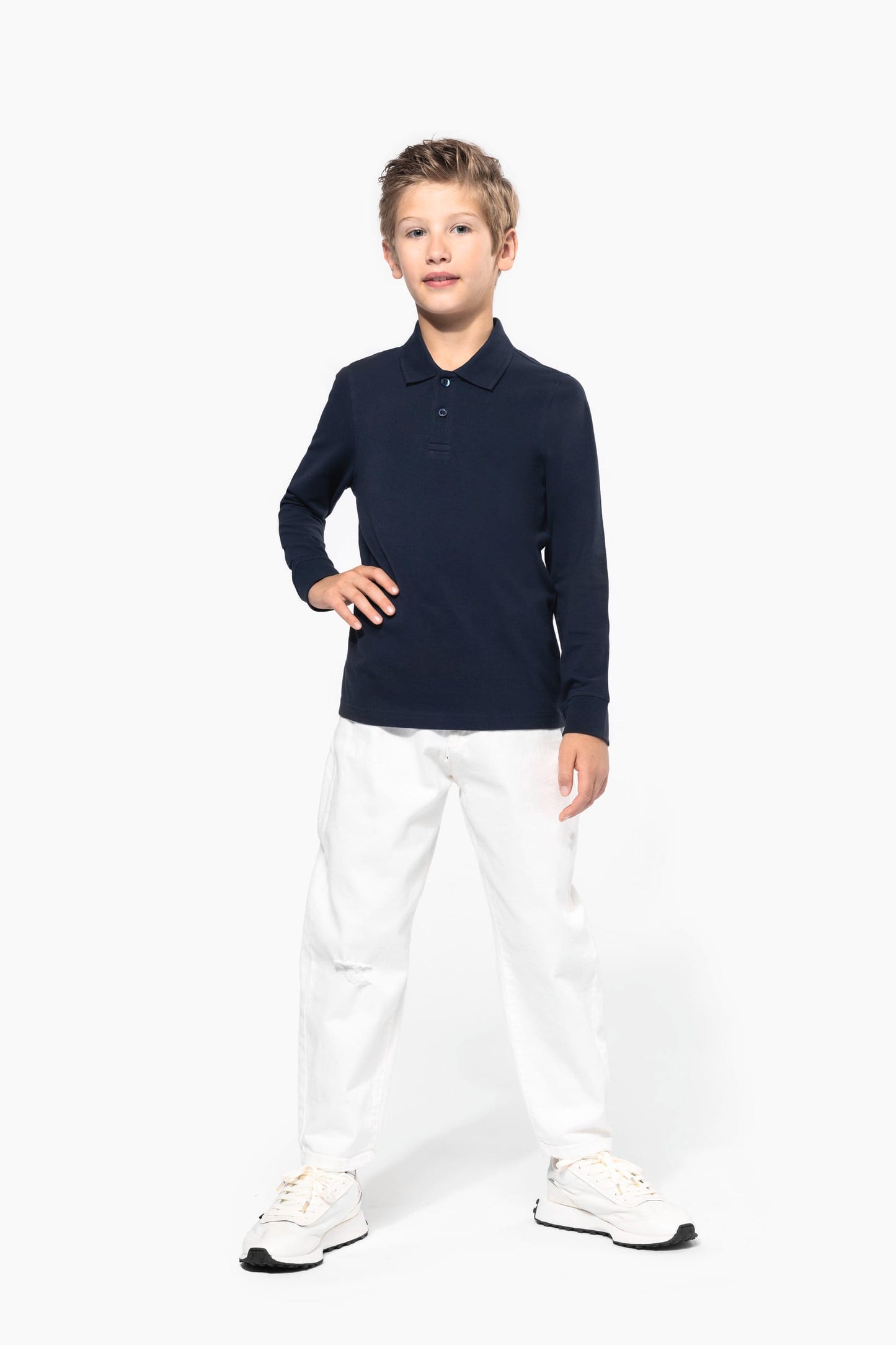 K269 - Polo bambino maniche lunghe