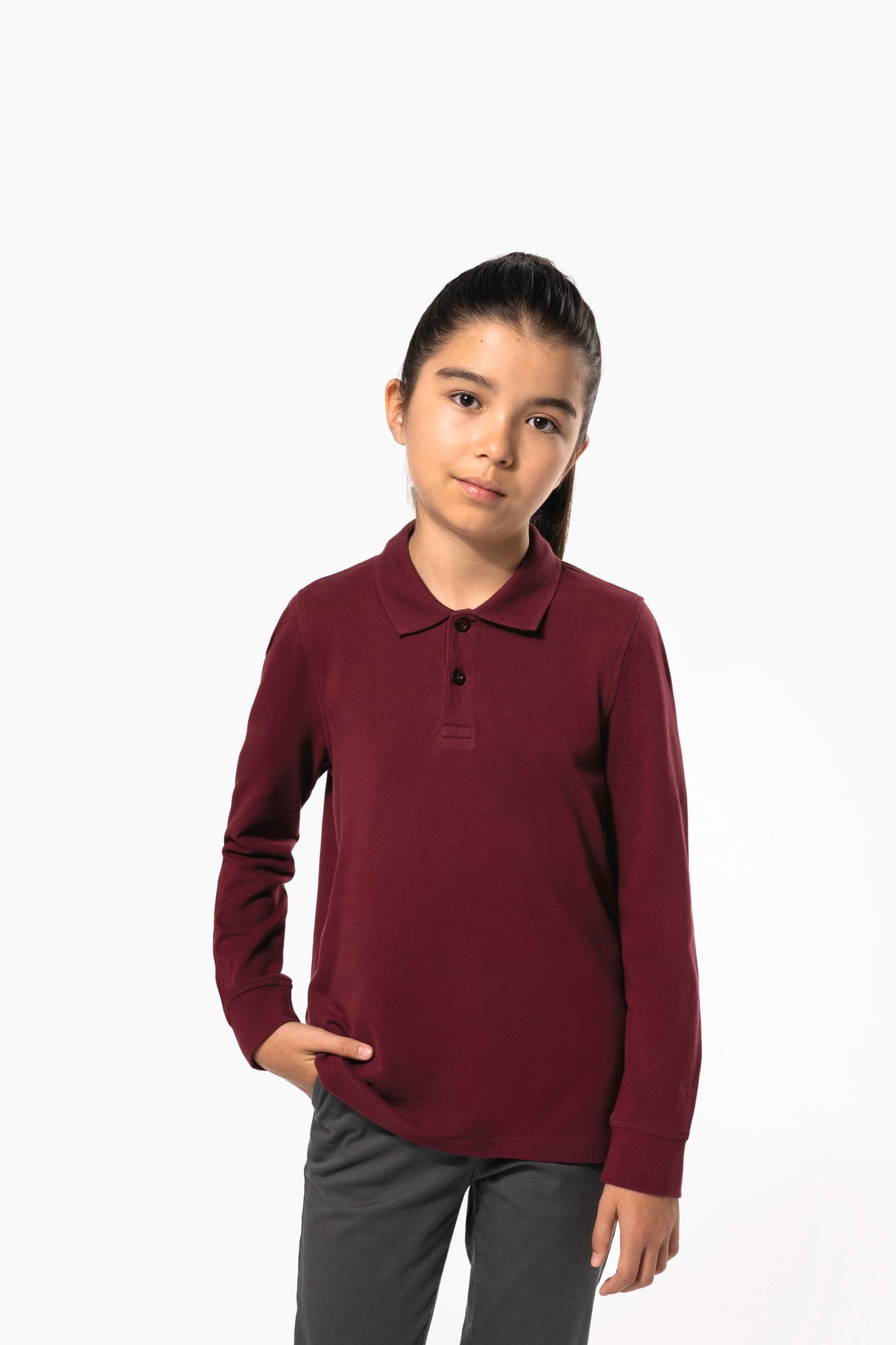 K269 - Polo bambino maniche lunghe