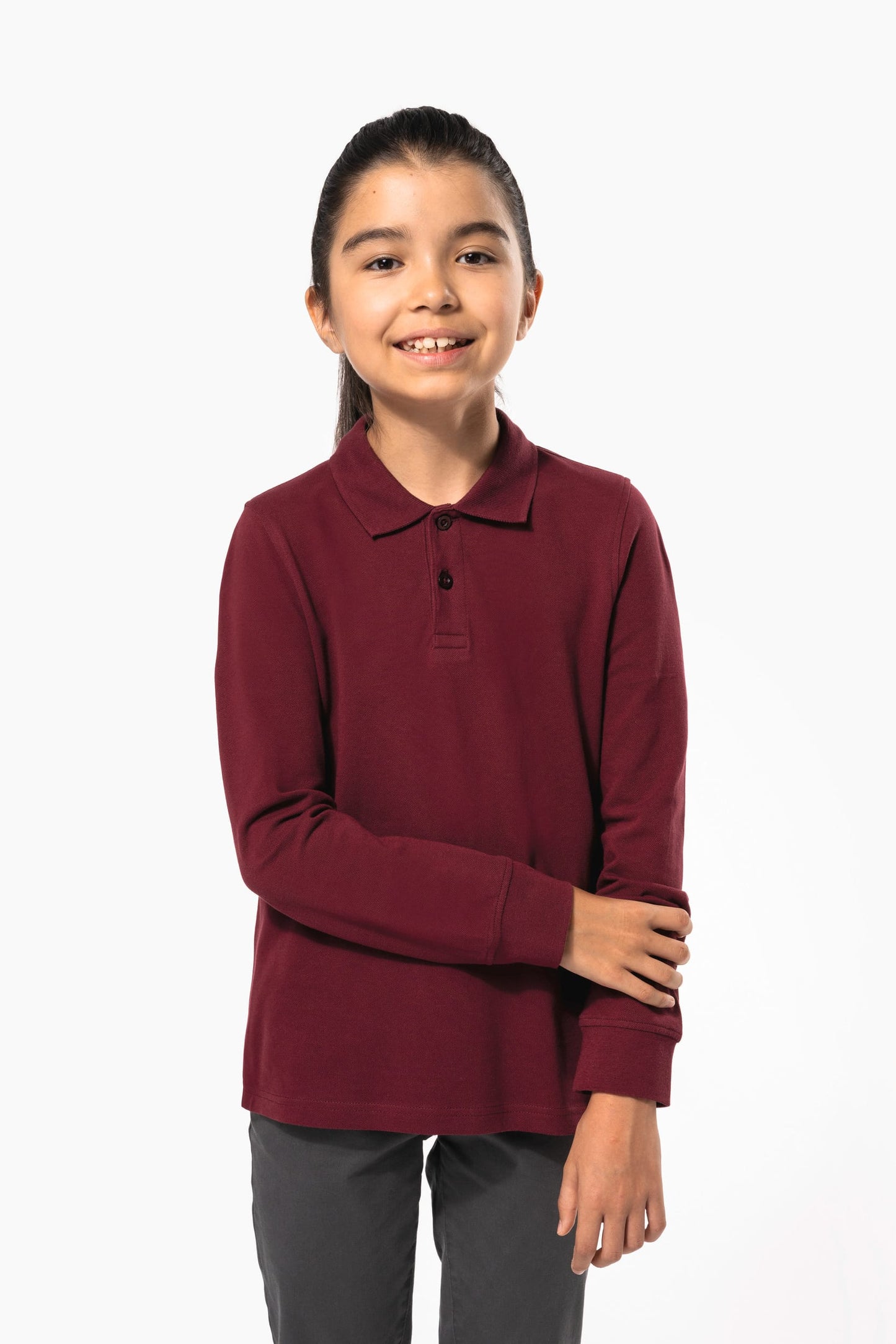 K269 - Polo bambino maniche lunghe