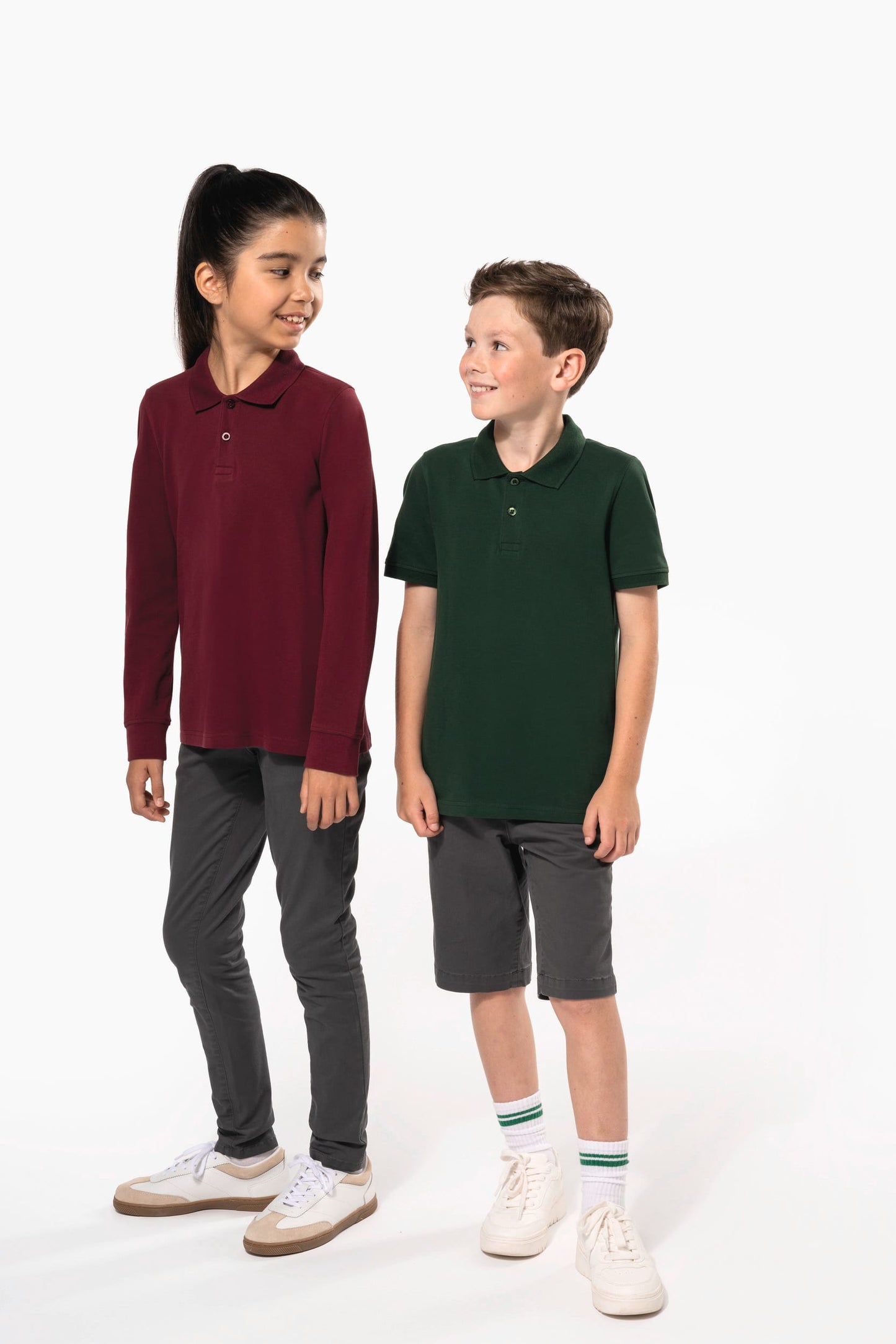K269 - Polo bambino maniche lunghe