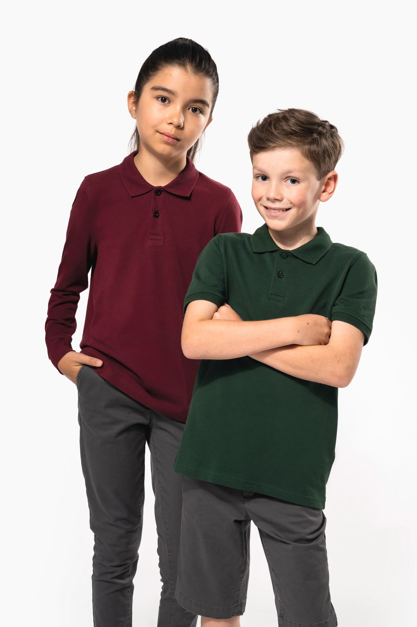 K269 - Polo bambino maniche lunghe
