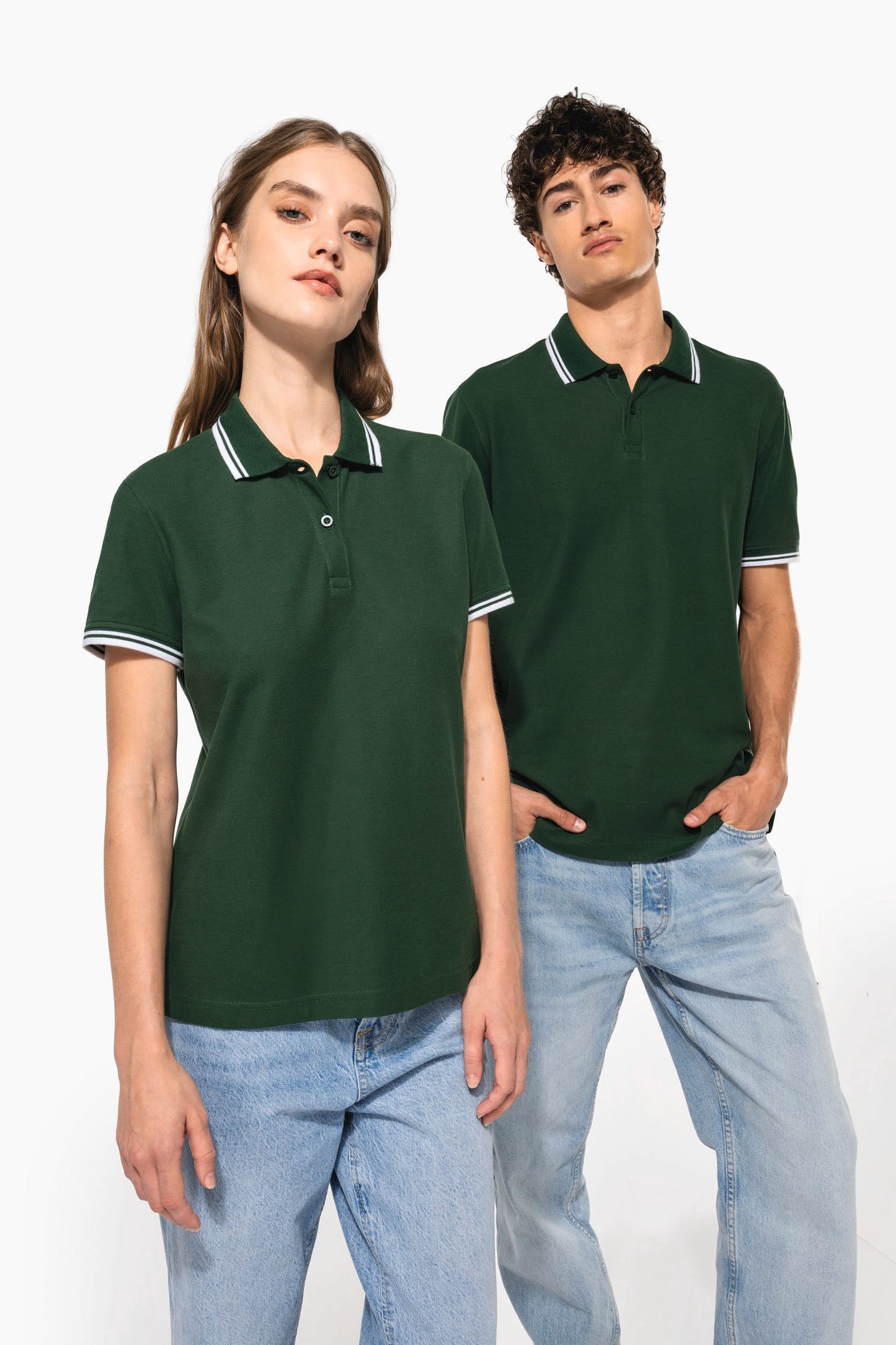 K273 - Polo donna maniche corte a righe