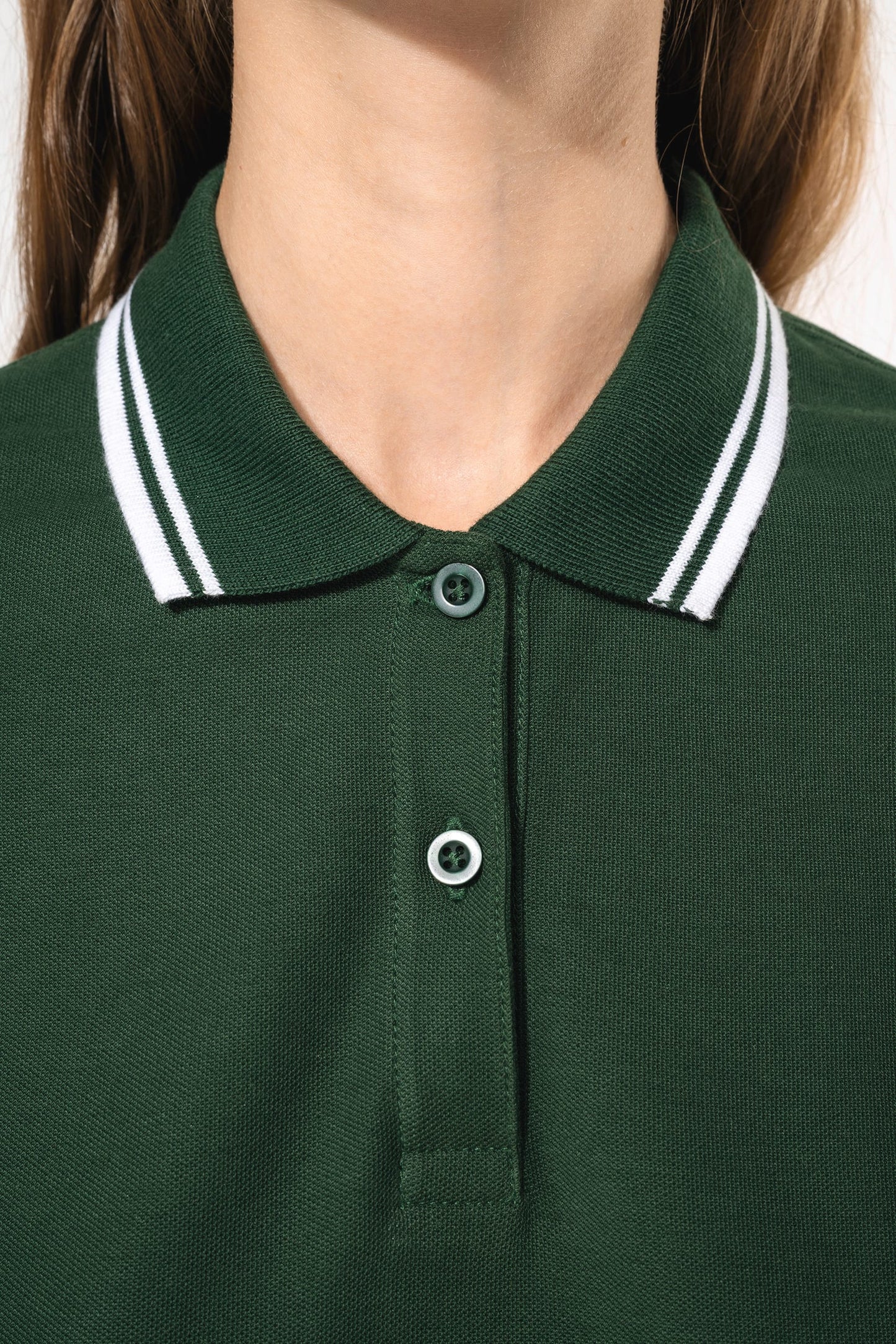 K273 - Polo donna maniche corte a righe