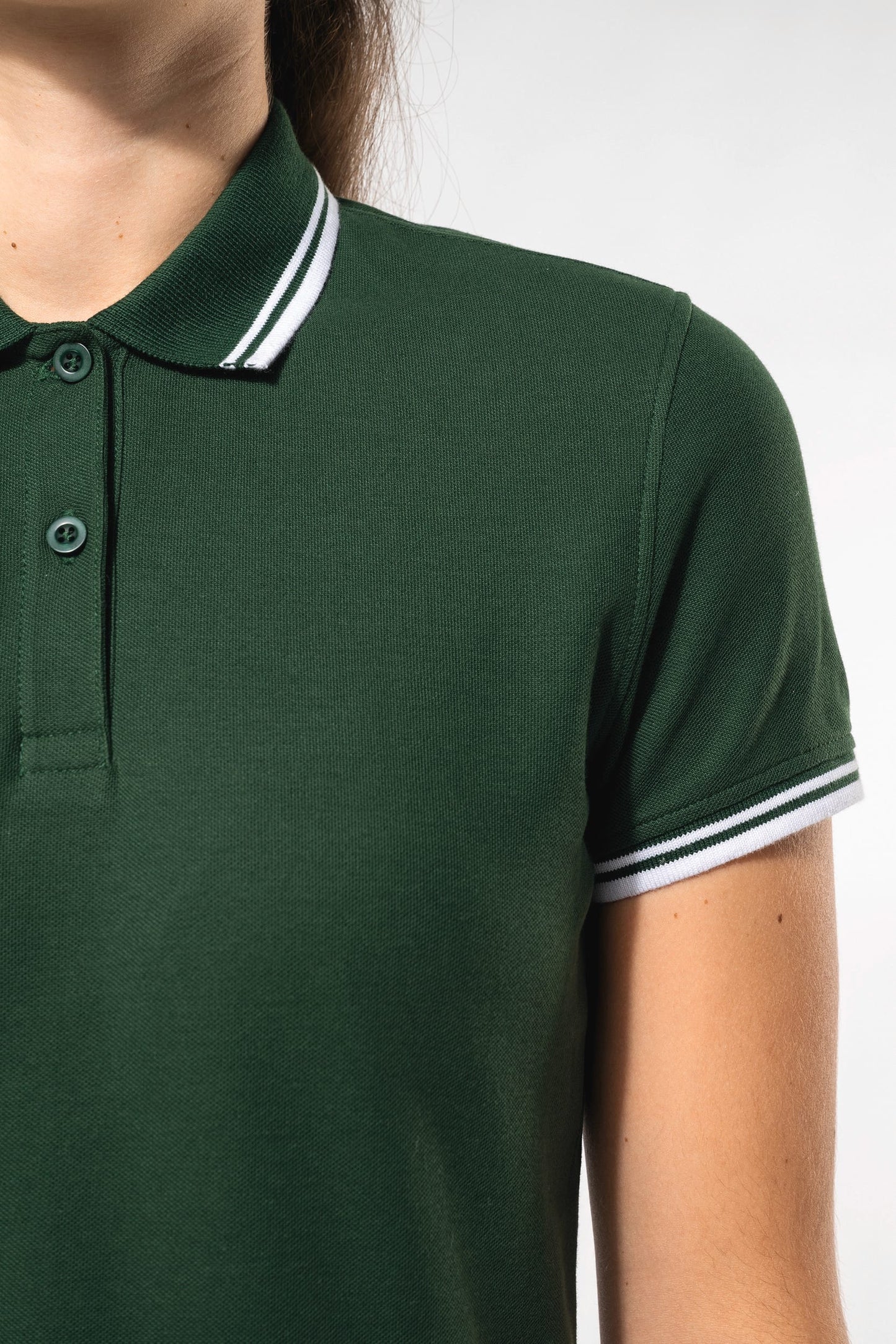 K273 - Polo donna maniche corte a righe