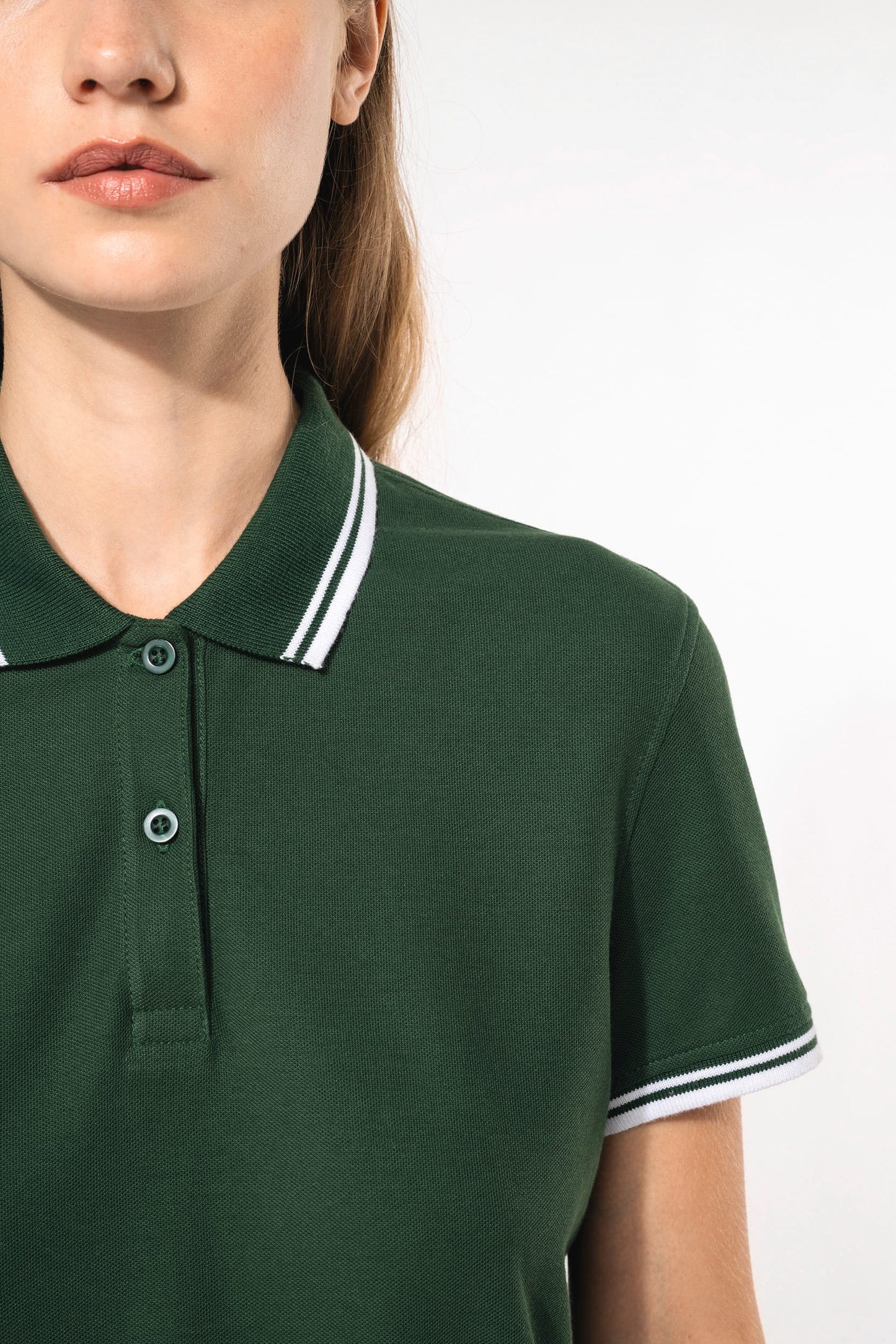 K273 - Polo donna maniche corte a righe