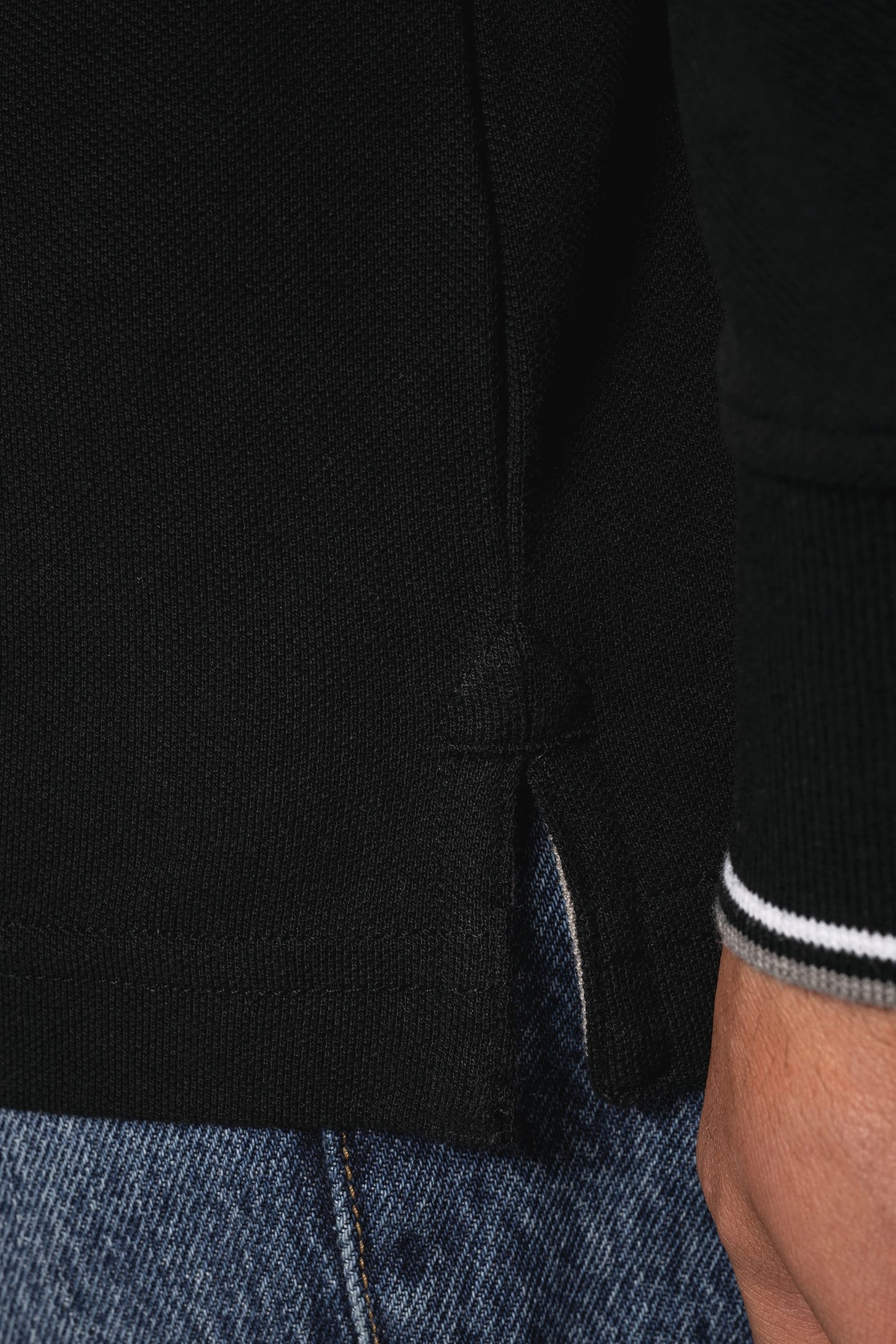 K280 - Polo piqué uomo maniche lunghe