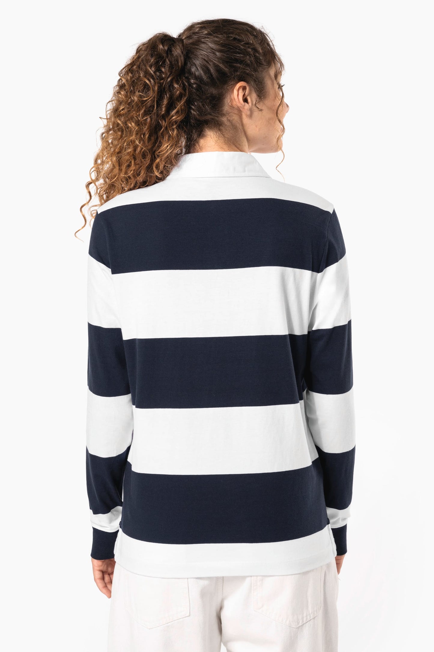 K285 - Polo rugby a righe maniche lunghe unisex