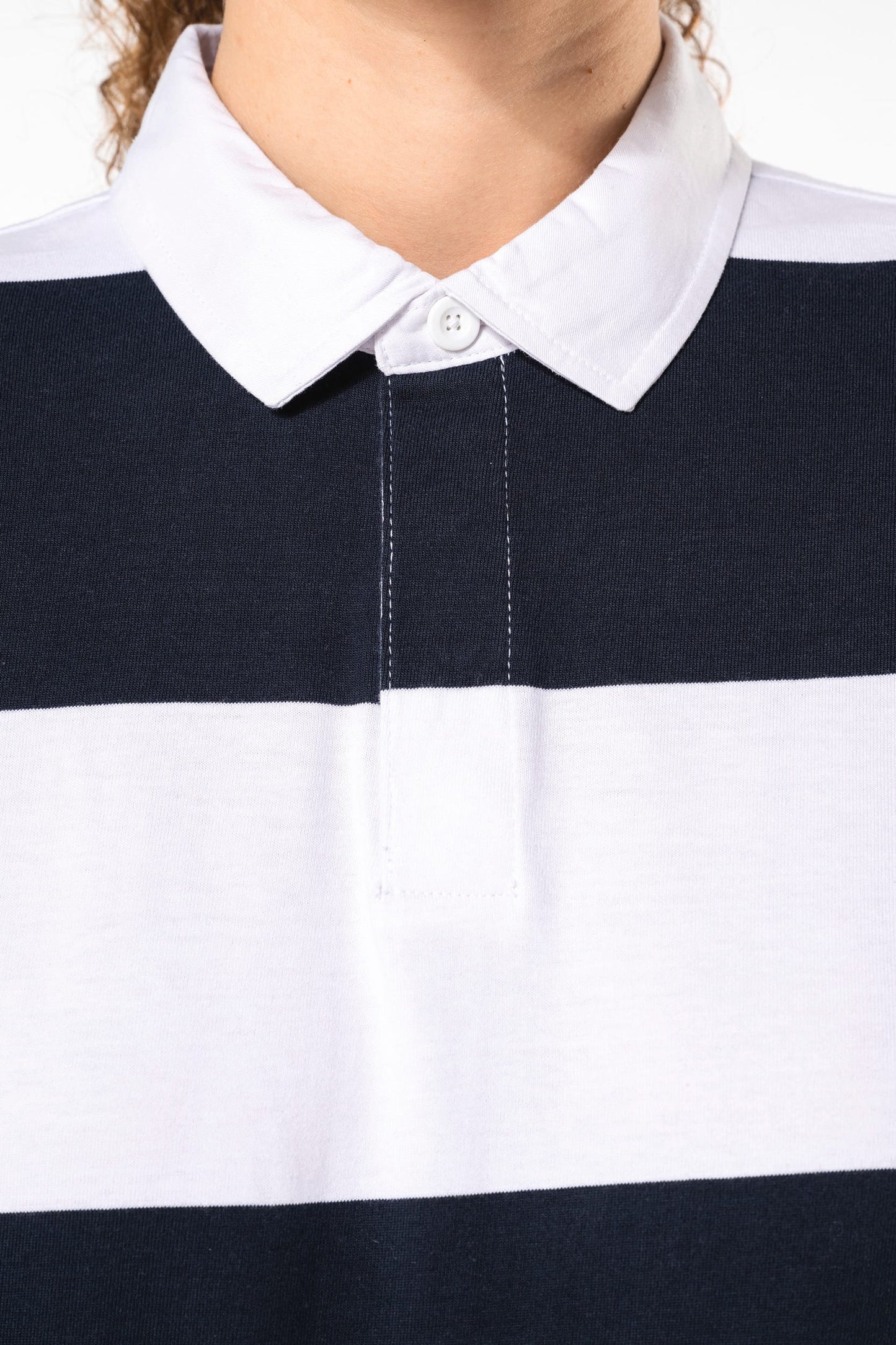 K285 - Polo rugby a righe maniche lunghe unisex