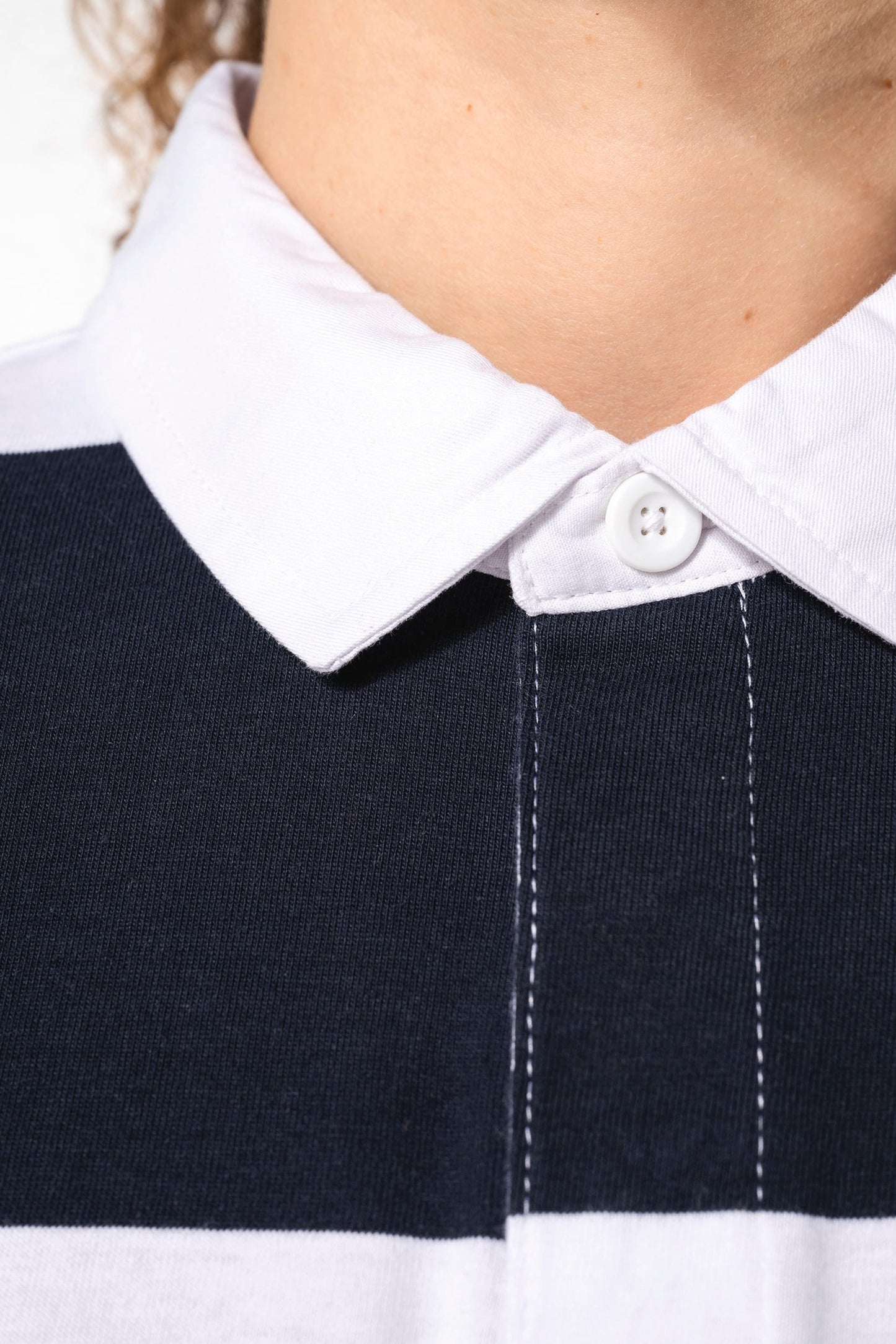 K285 - Polo rugby a righe maniche lunghe unisex