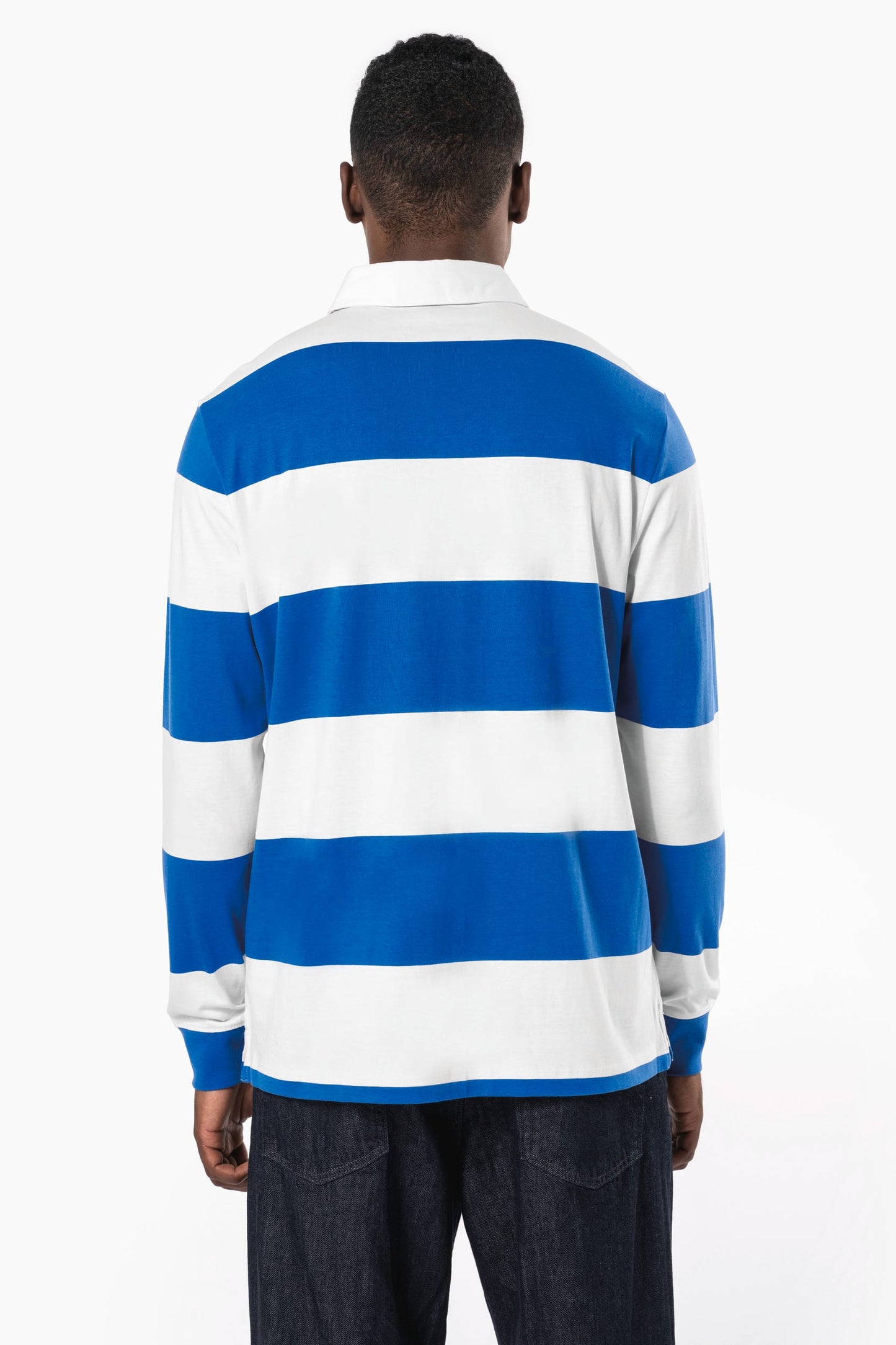 K285 - Polo rugby a righe maniche lunghe unisex