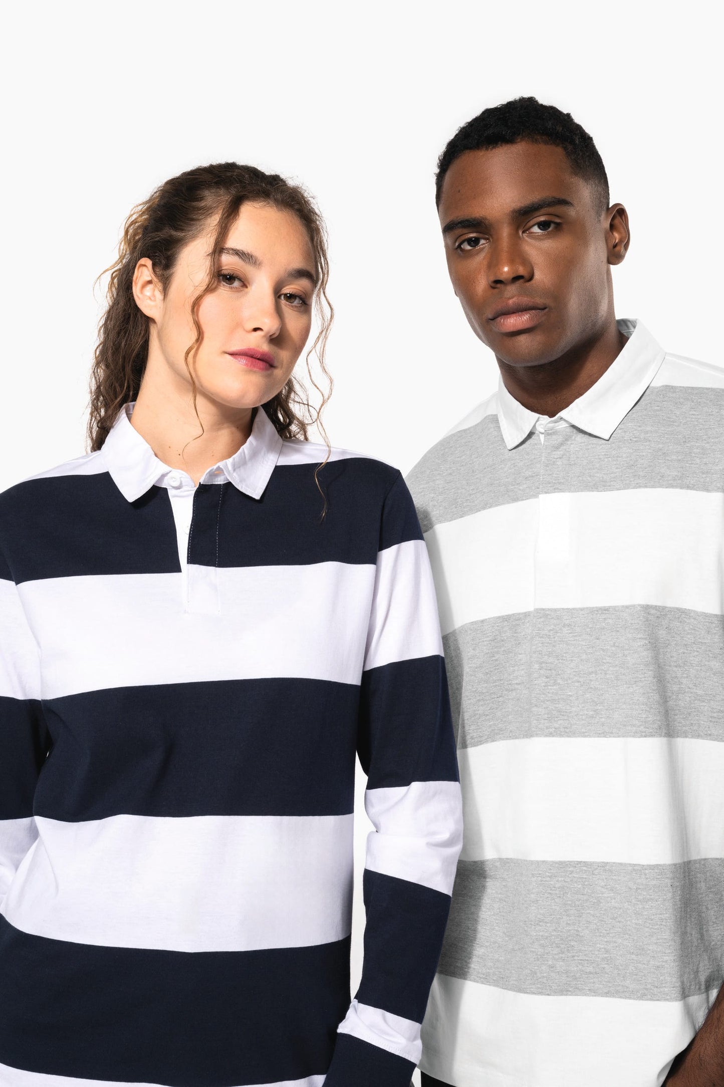 K286 - Polo rugby a righe maniche corte unisex
