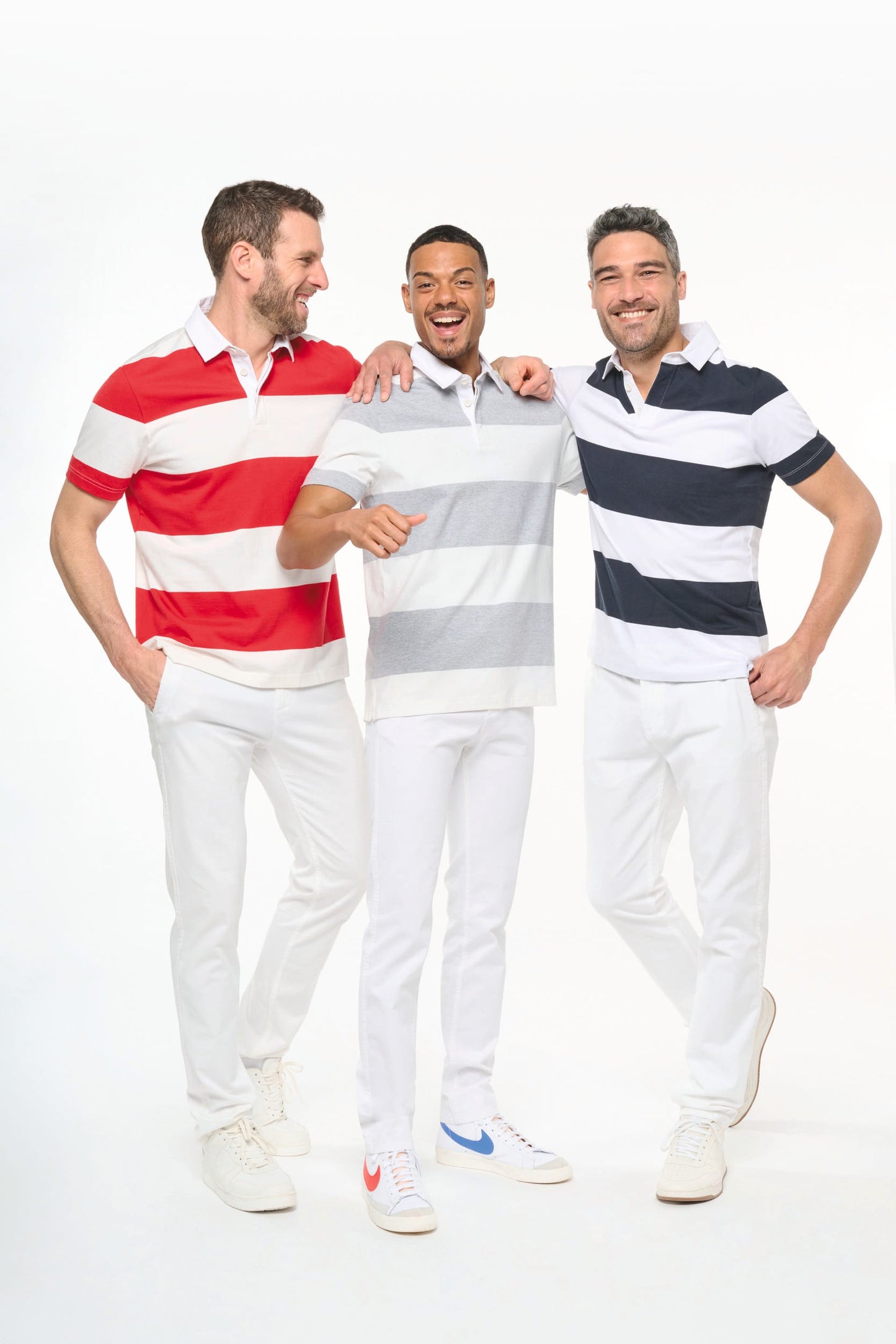 K286 - Polo rugby a righe maniche corte unisex
