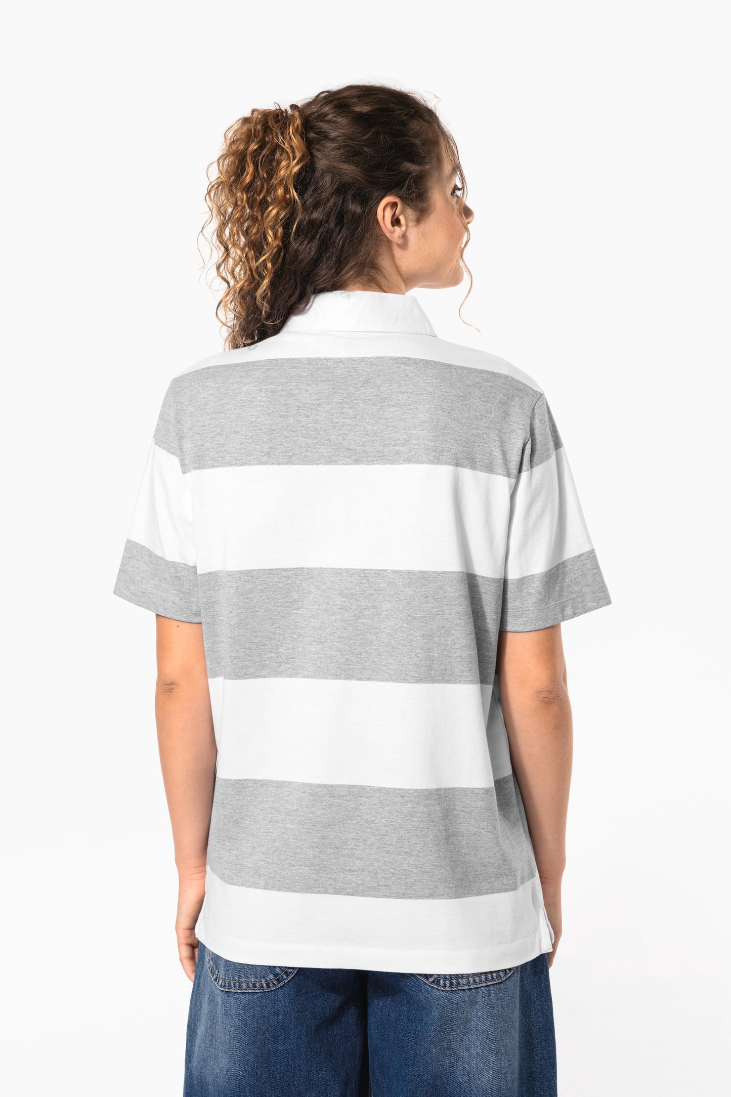 K286 - Polo rugby a righe maniche corte unisex
