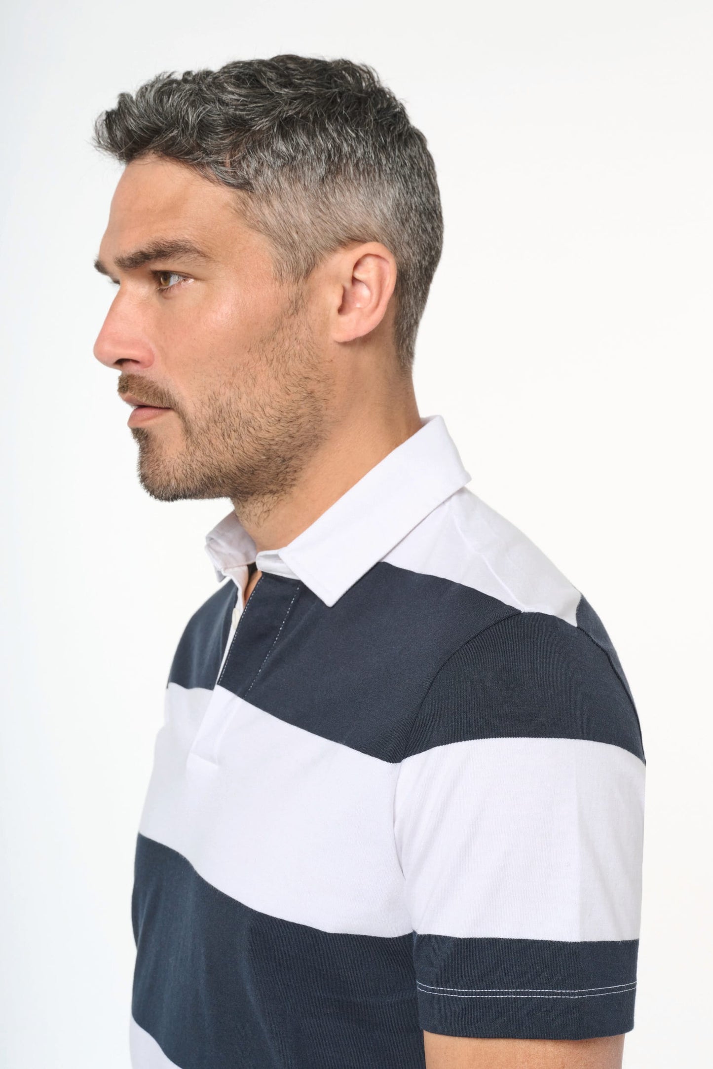K286 - Polo rugby a righe maniche corte unisex