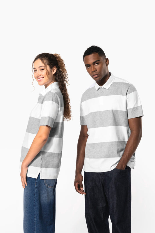 K286 - Polo rugby a righe maniche corte unisex