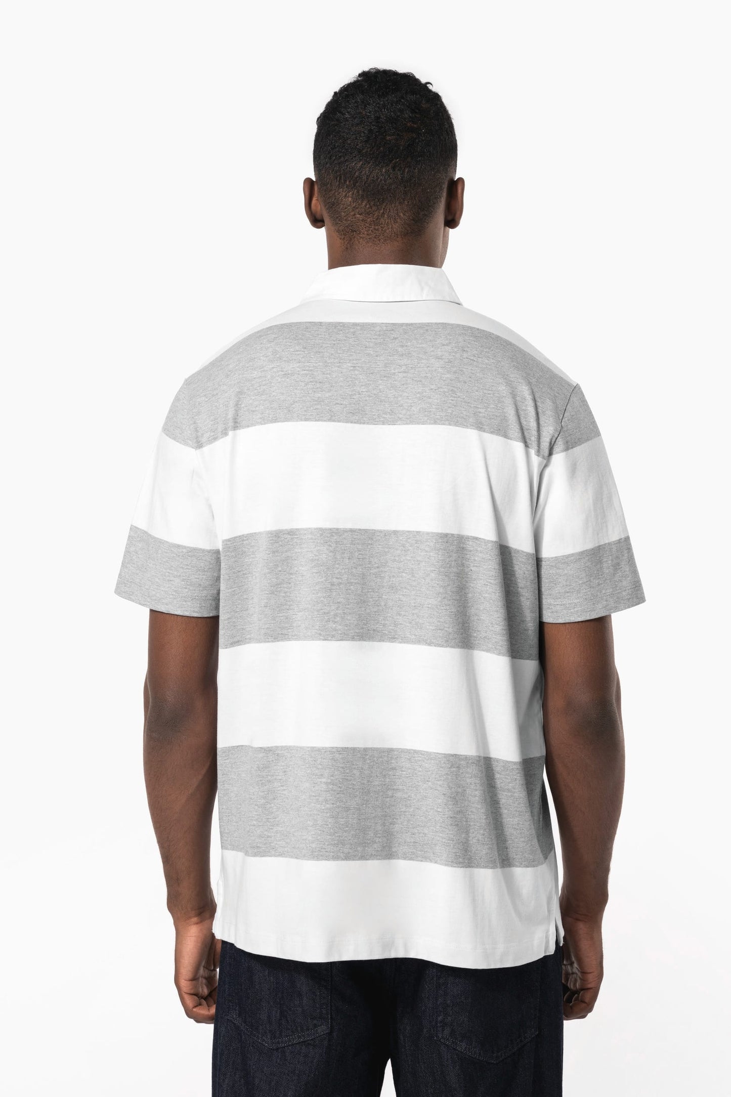 K286 - Polo rugby a righe maniche corte unisex