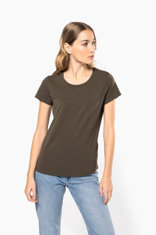 K3013 - T-shirt donna maniche corte girocollo<br/>