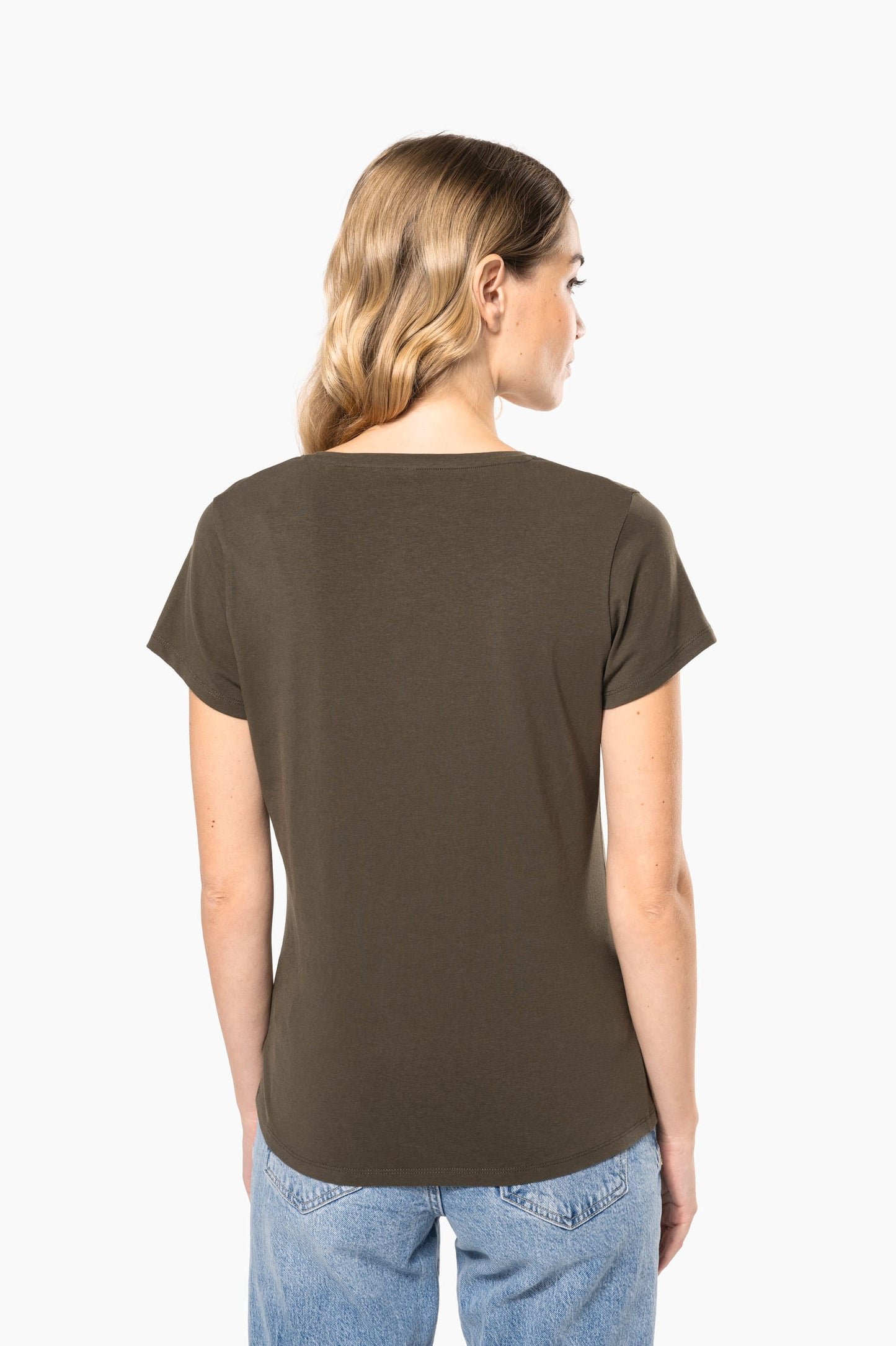 K3013C - T-shirt donna maniche corte girocollo<br/>