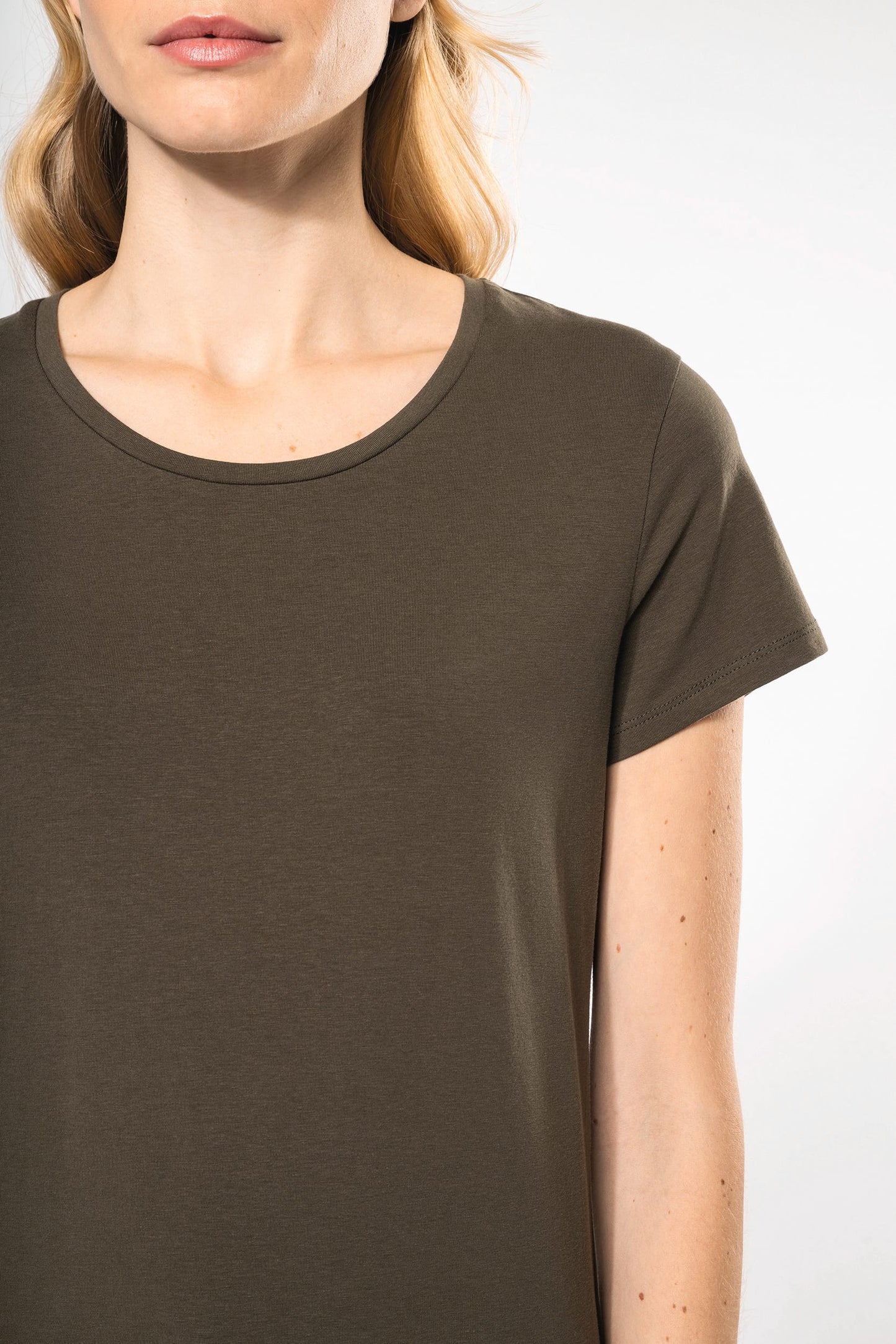 K3013C - T-shirt donna maniche corte girocollo<br/>