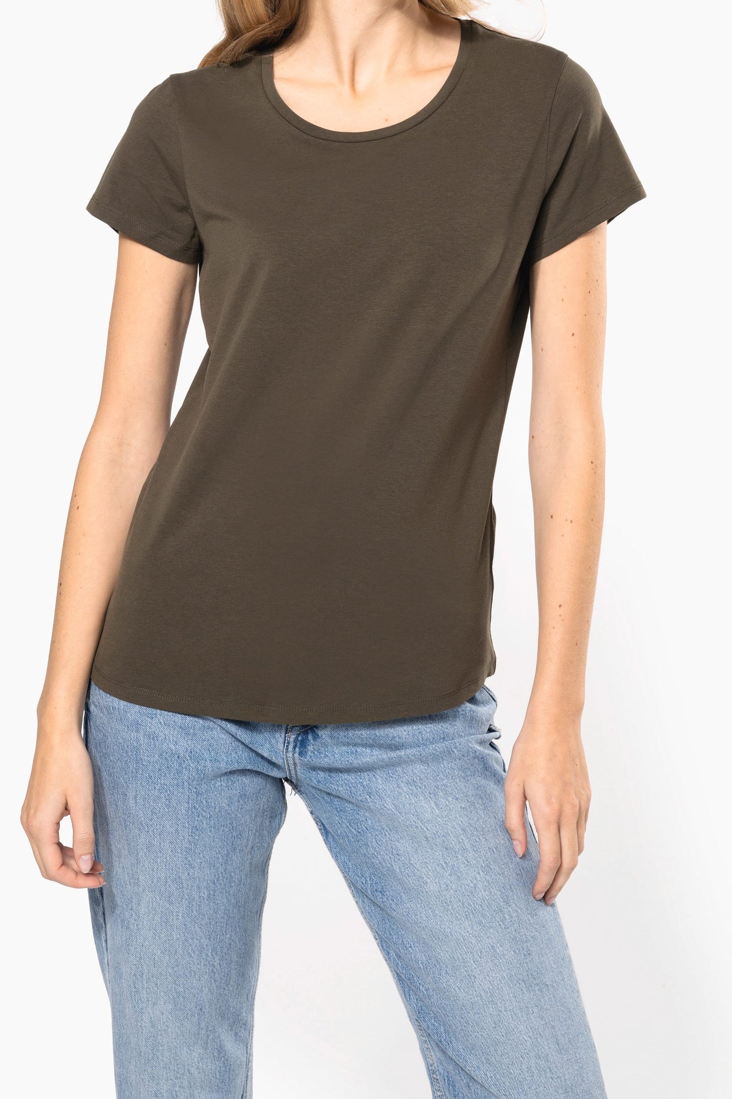 K3013 - T-shirt donna maniche corte girocollo<br/>