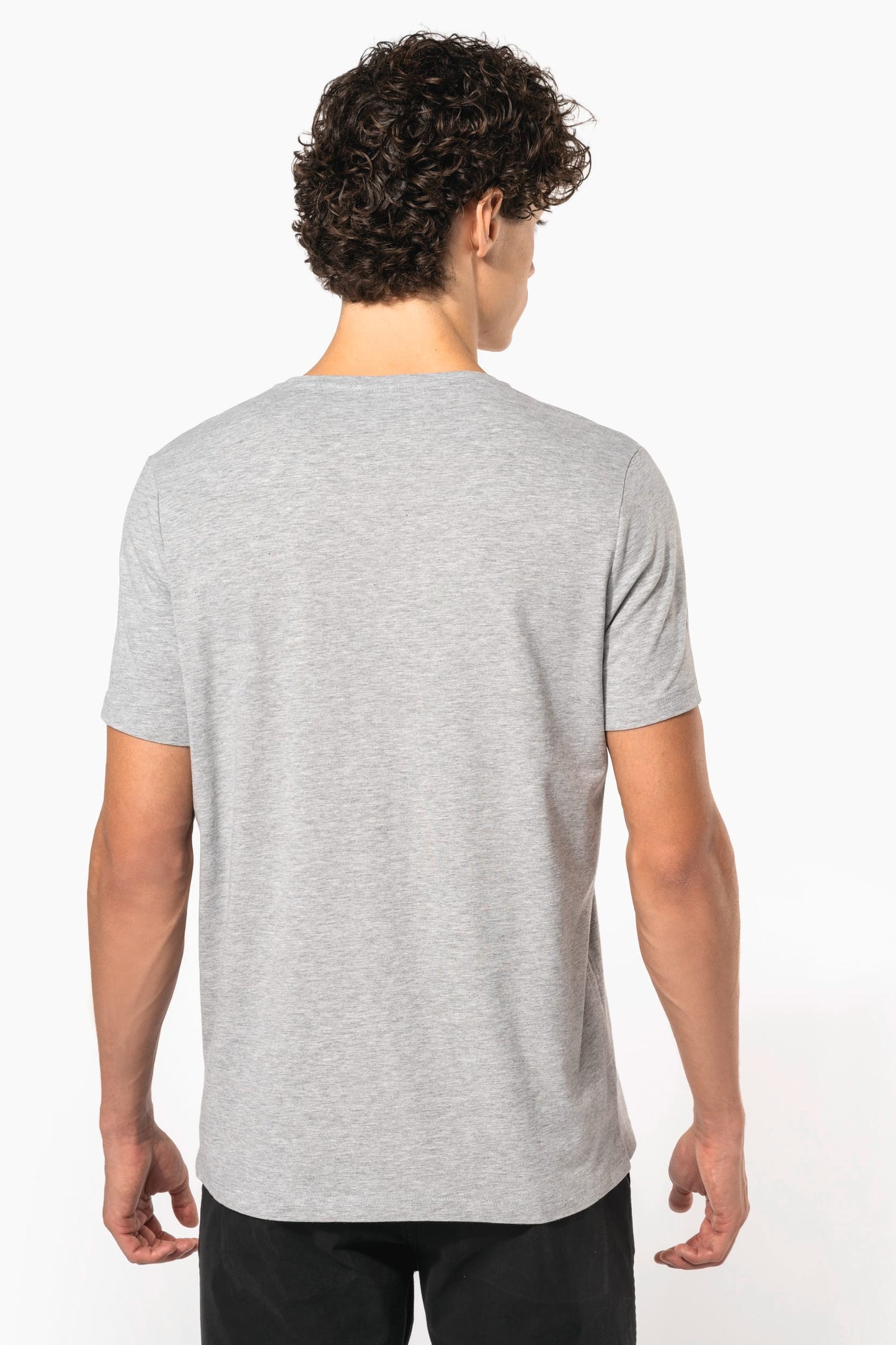 K3014 - T-shirt maniche corte collo a V<br/>