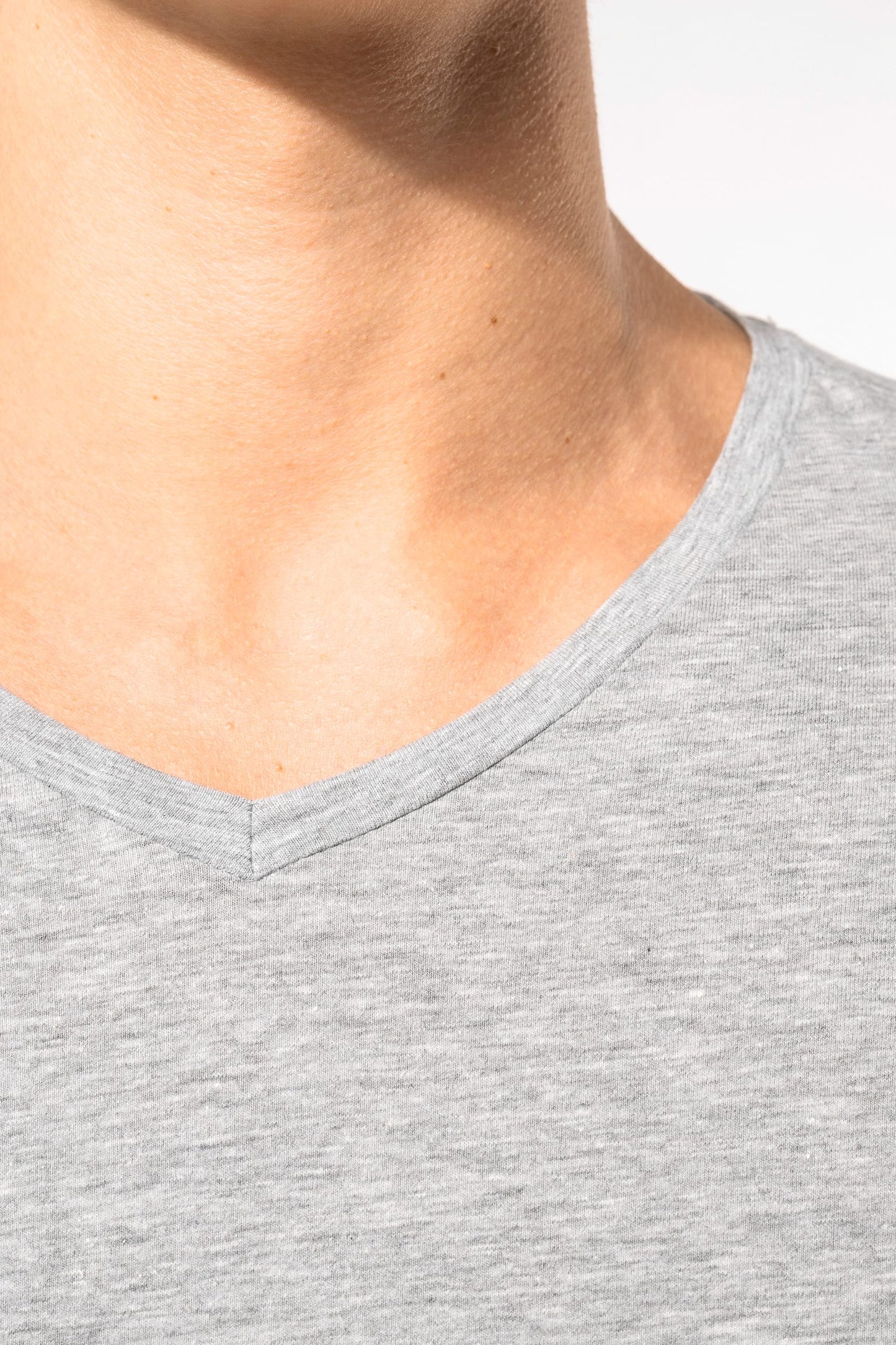 K3014 - T-shirt maniche corte collo a V<br/>