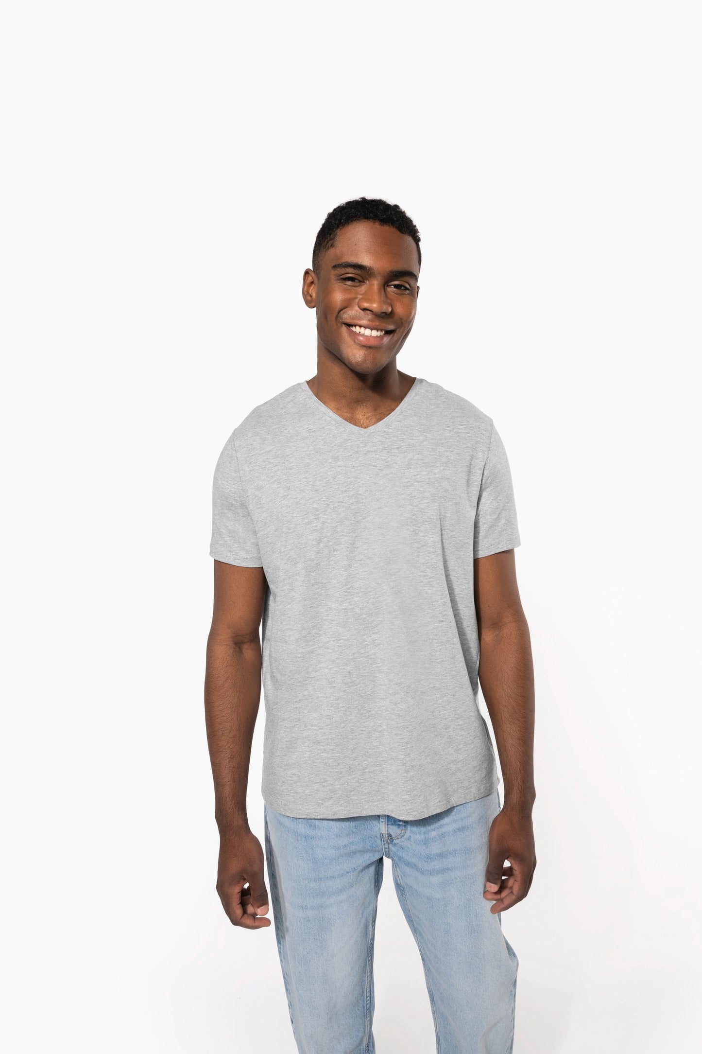 K3014C - T-shirt maniche corte collo a V<br/>