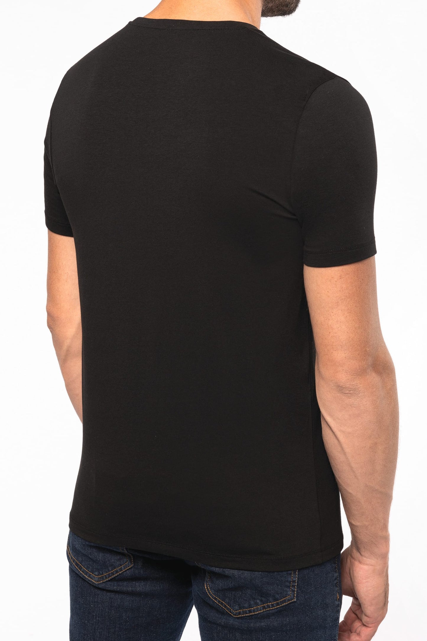 K3014 - T-shirt maniche corte collo a V<br/>