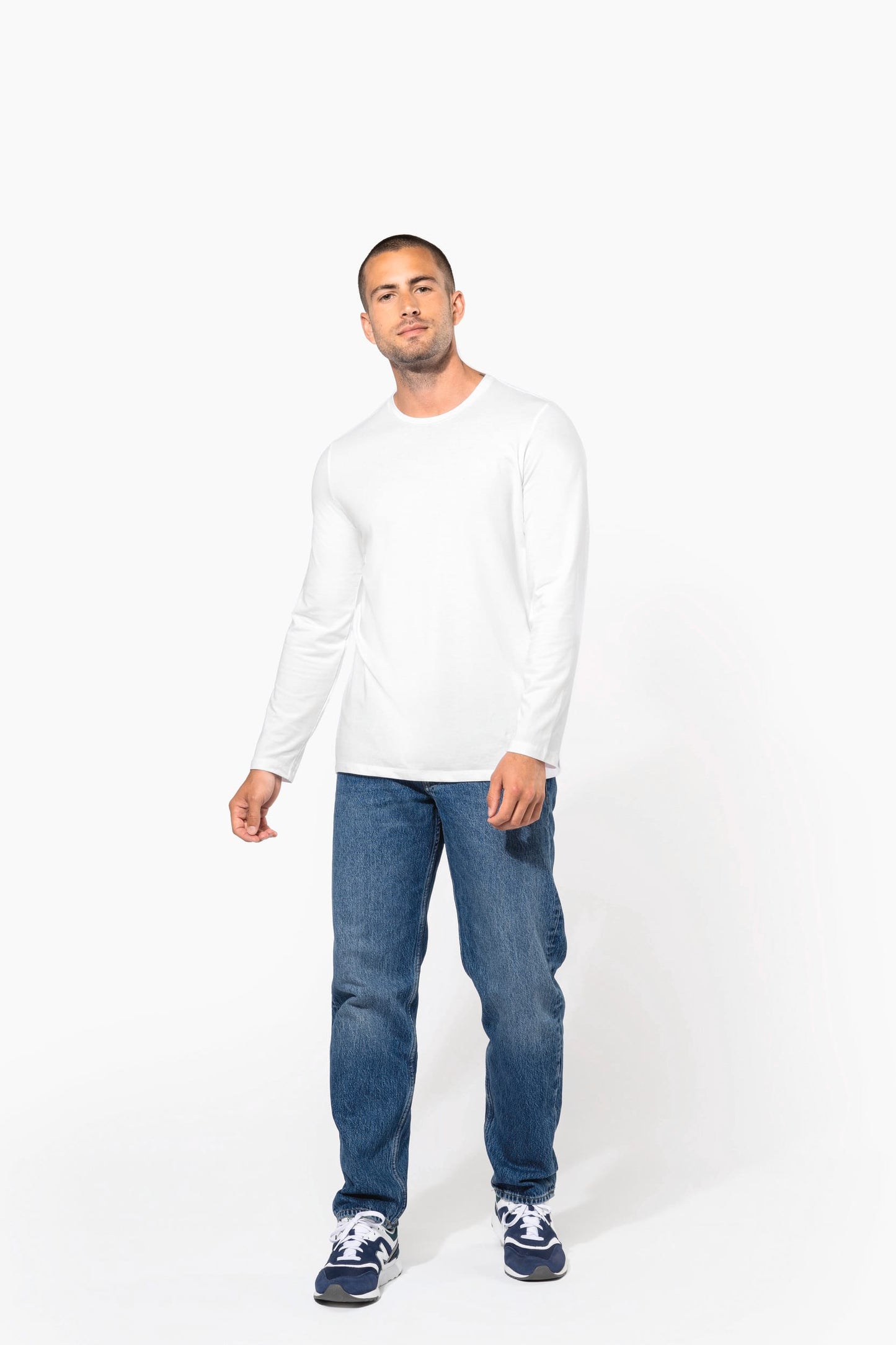 K3016 - T-shirt maniche lunghe girocollo<br/>