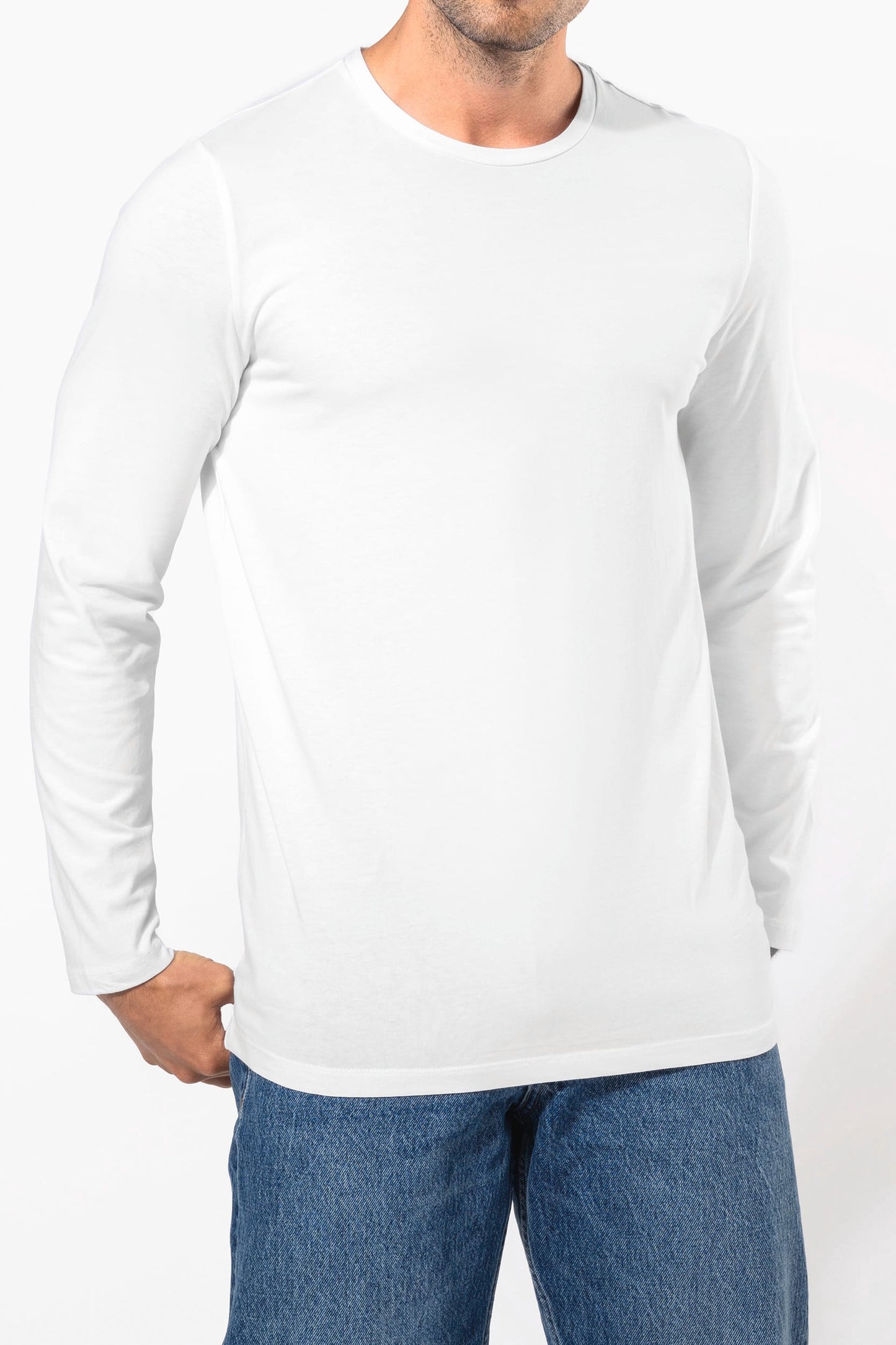 K3016 - T-shirt maniche lunghe girocollo<br/>