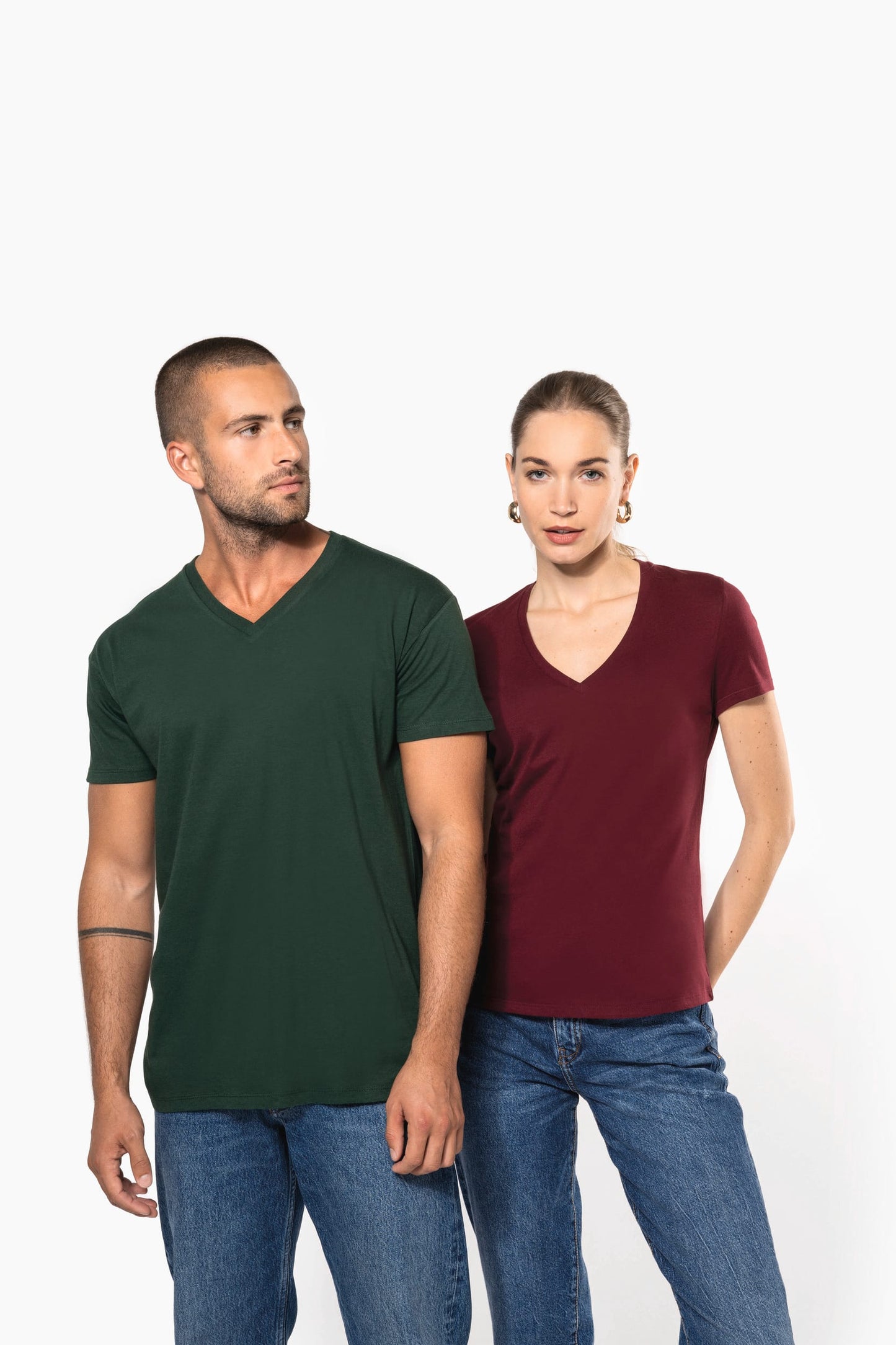 K3028ICAX - T-shirt uomo BIO150 IC scollo a V